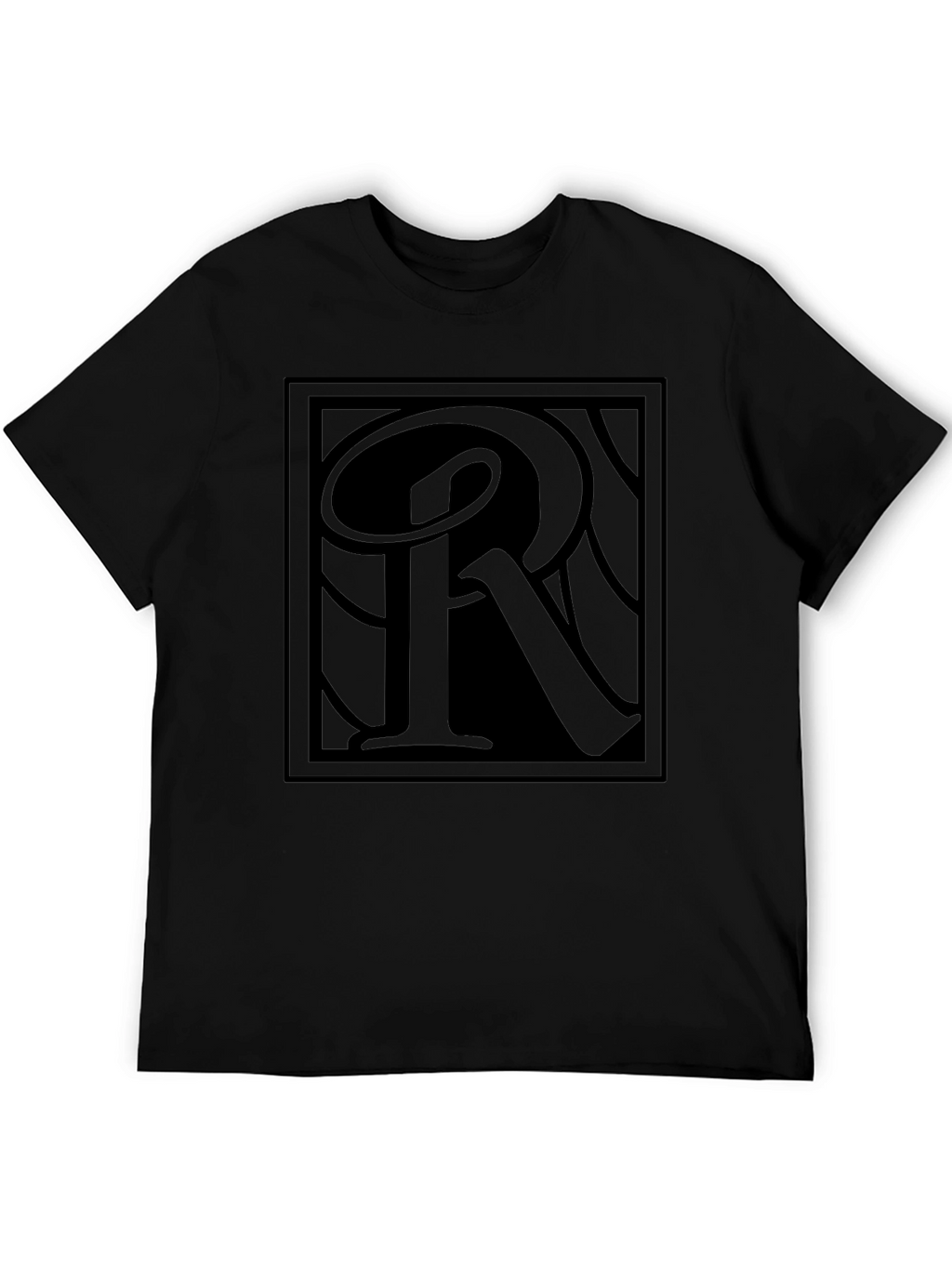 Monochrome R Graphic Tee - Modern Streetwear