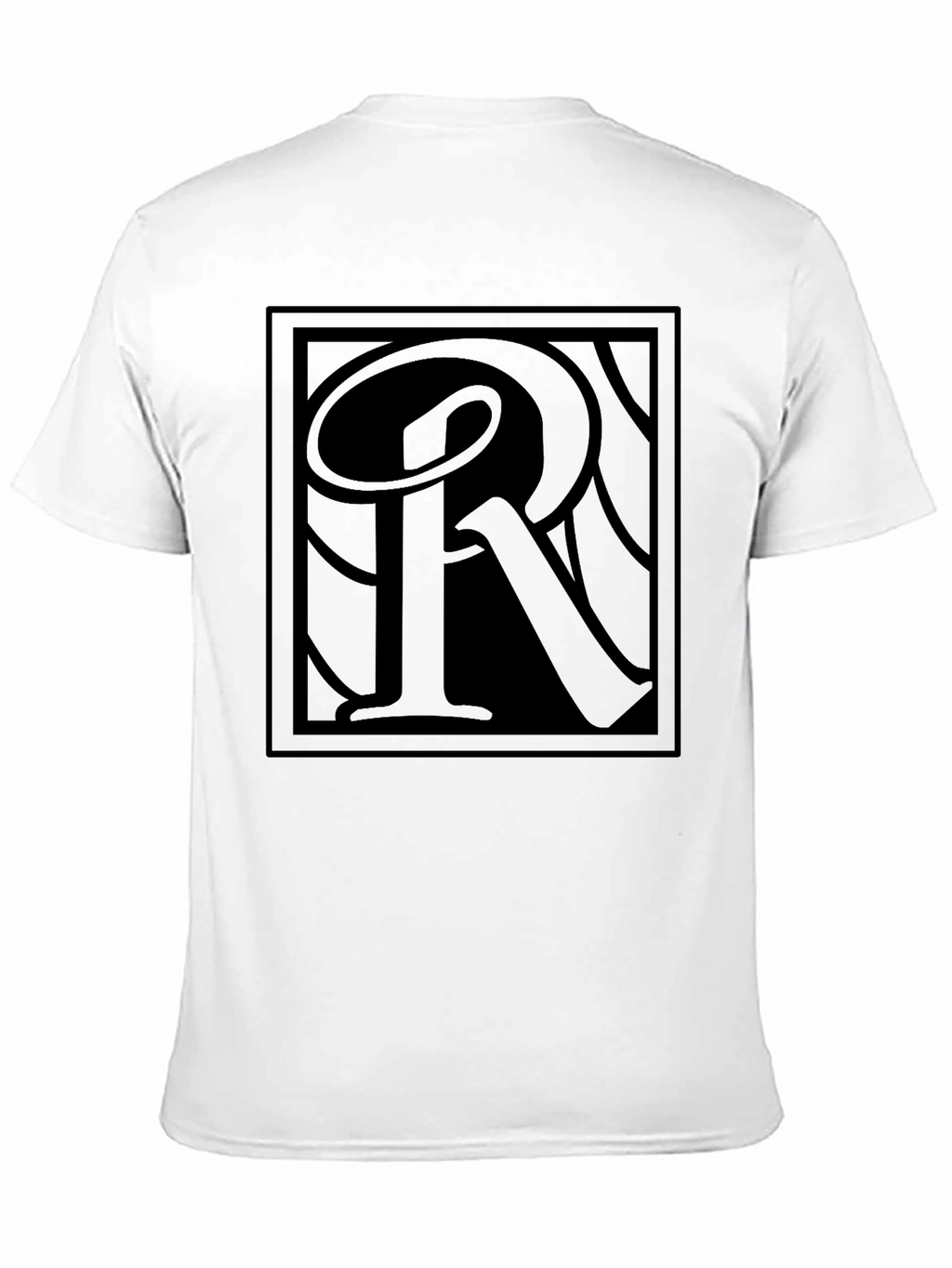 Monochrome R Graphic Tee - Modern Streetwear
