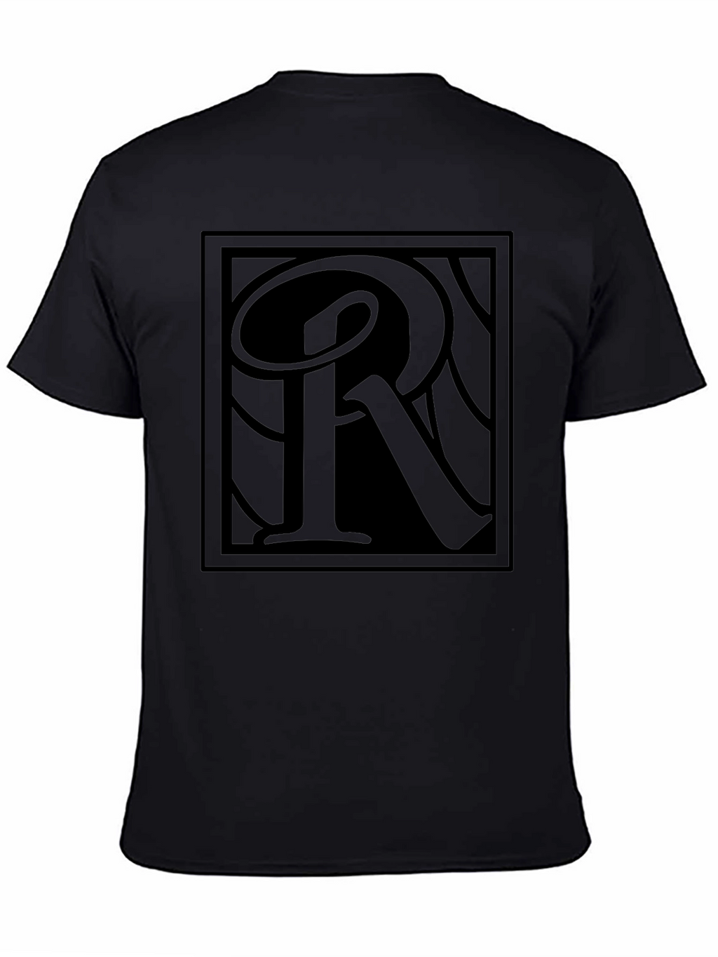 Monochrome R Graphic Tee - Modern Streetwear