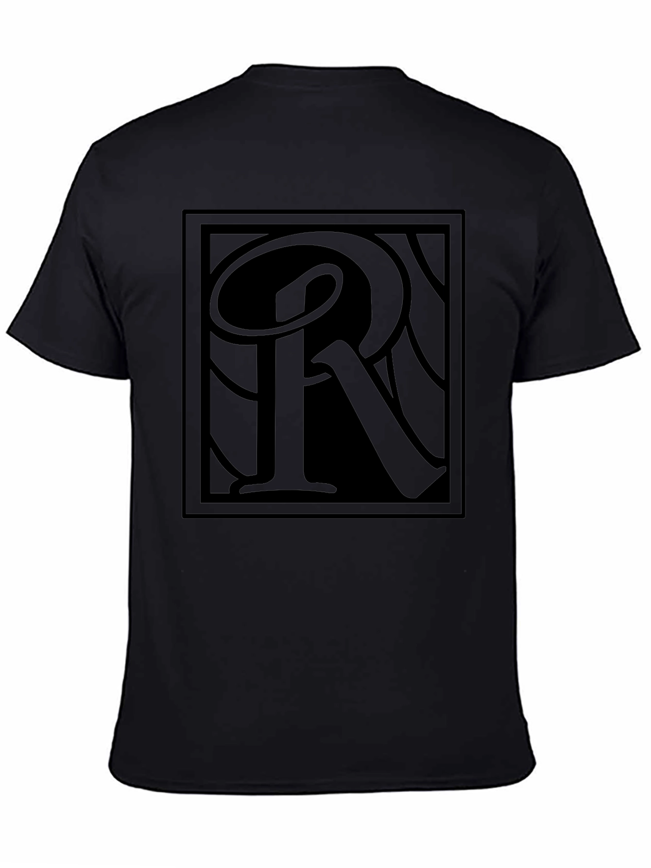 Monochrome R Graphic Tee - Modern Streetwear