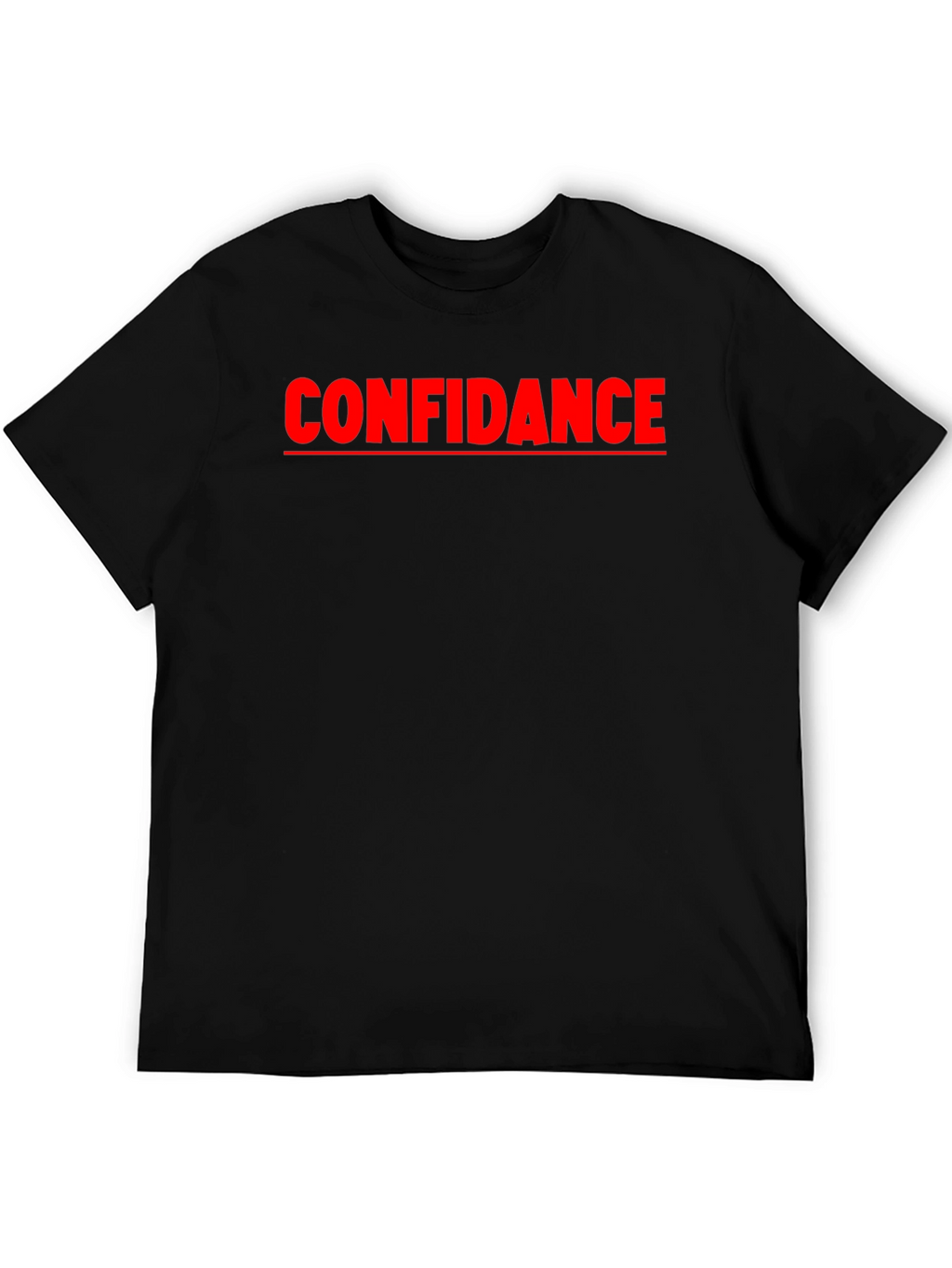 Confidance Black Graphic Tee - Express Yourself!