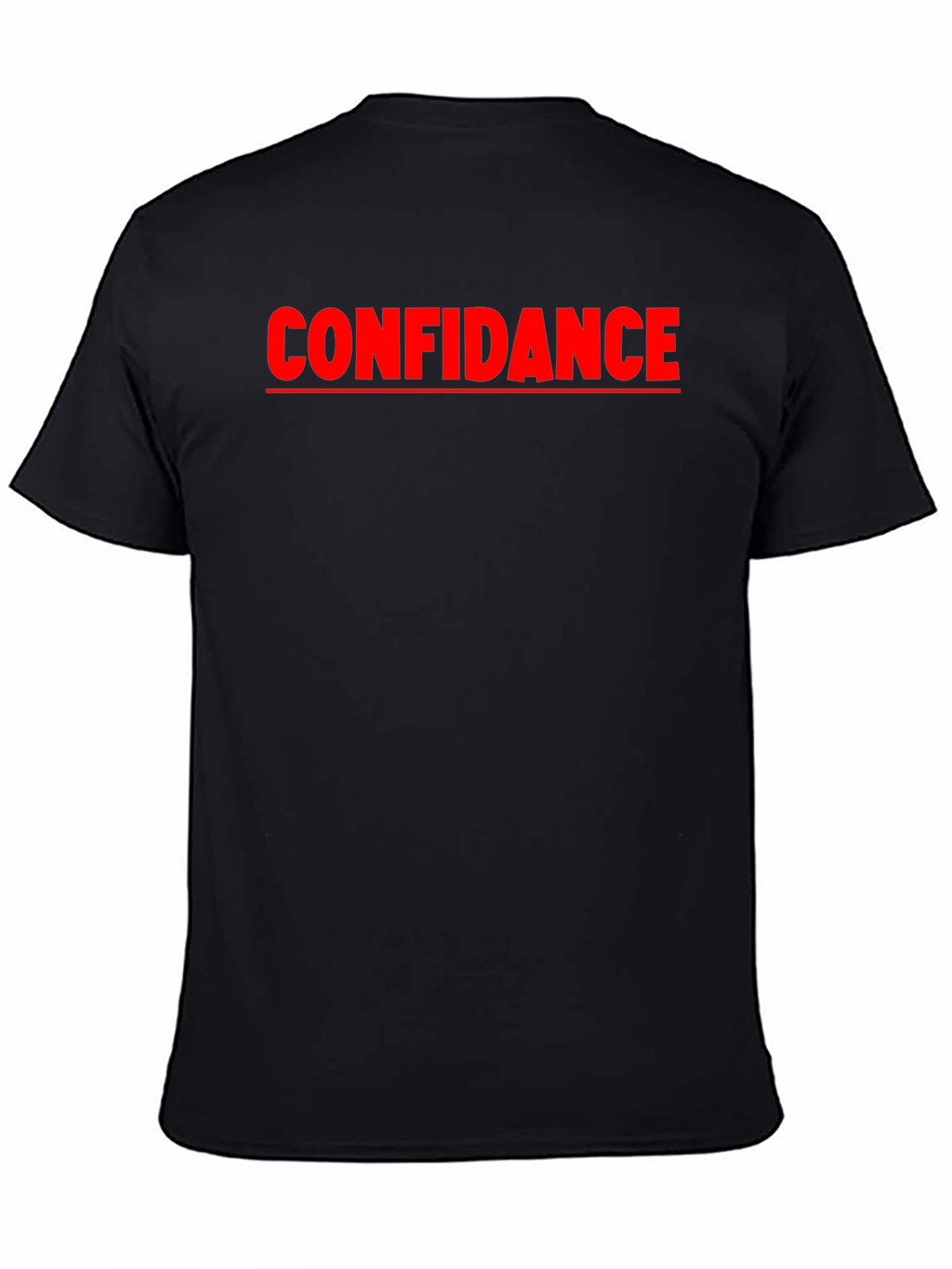 Confidance Black Graphic Tee - Express Yourself!