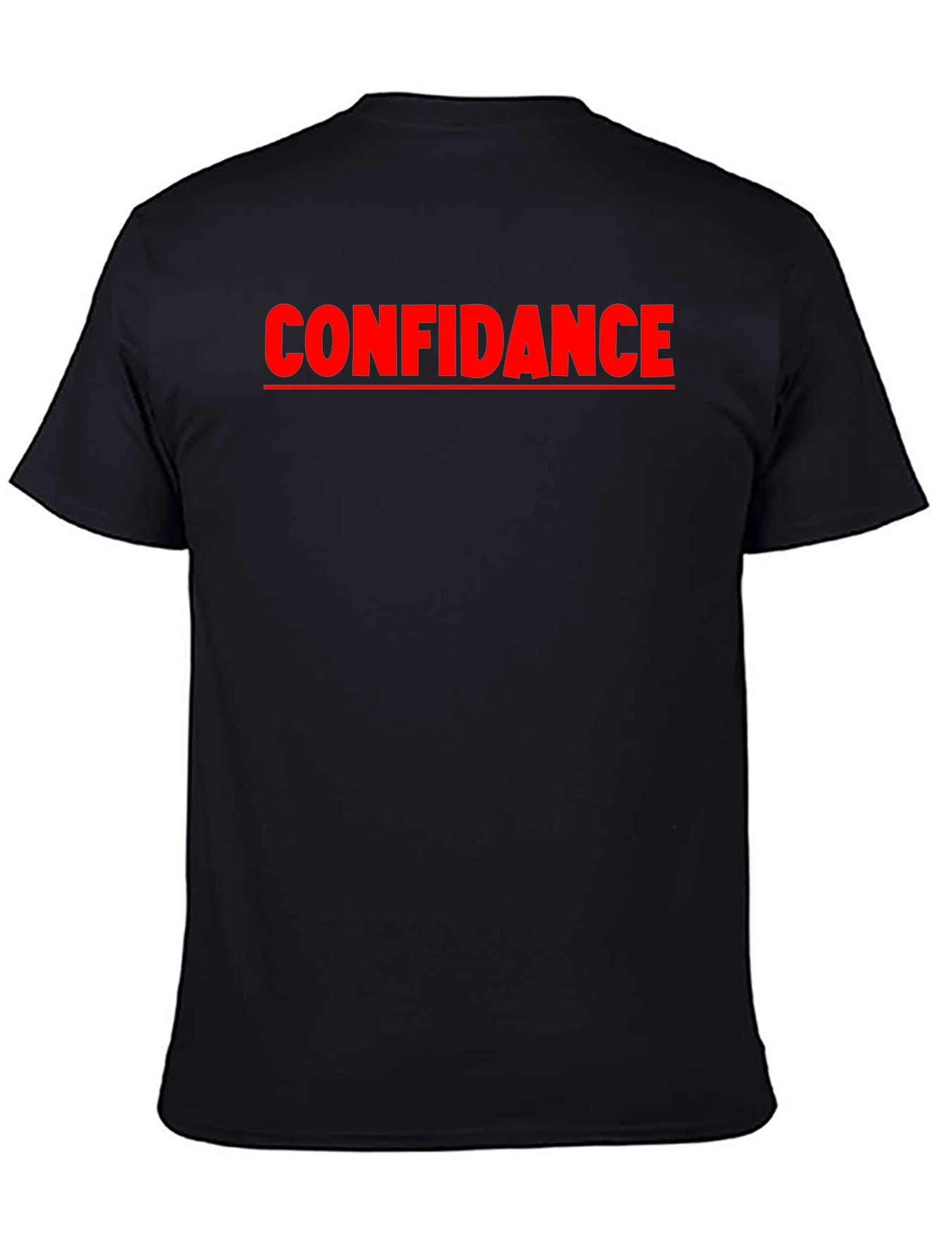 Confidance Black Graphic Tee - Express Yourself!