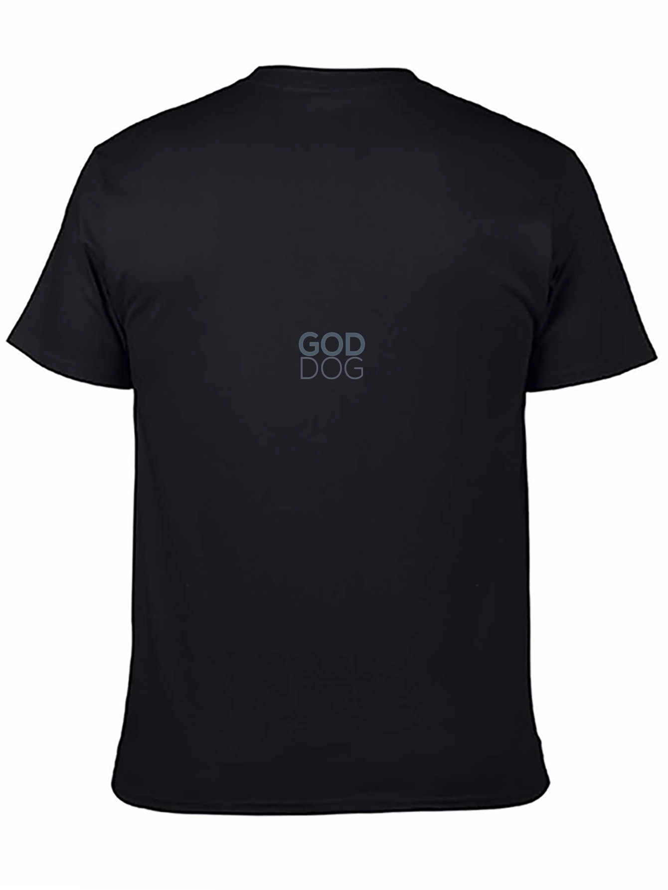 God Dog Graphic Tee - Black Casual T-Shirt