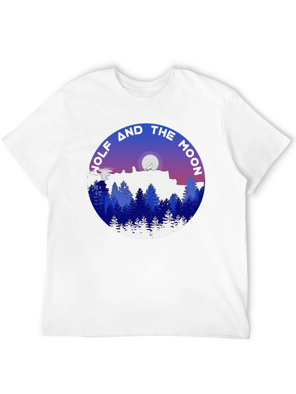Wolf and the Moon Graphic T-Shirt