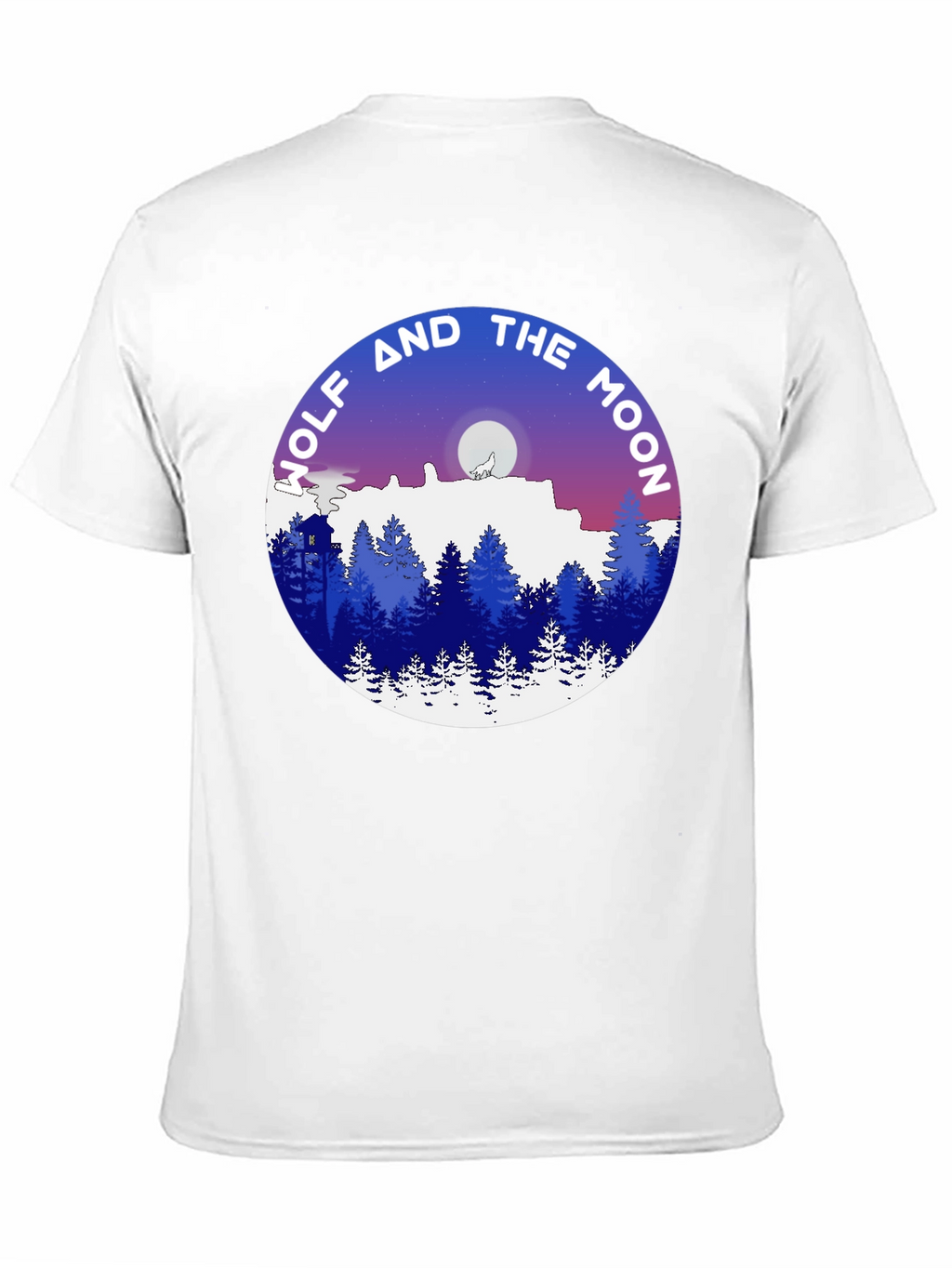 Wolf and the Moon Graphic T-Shirt