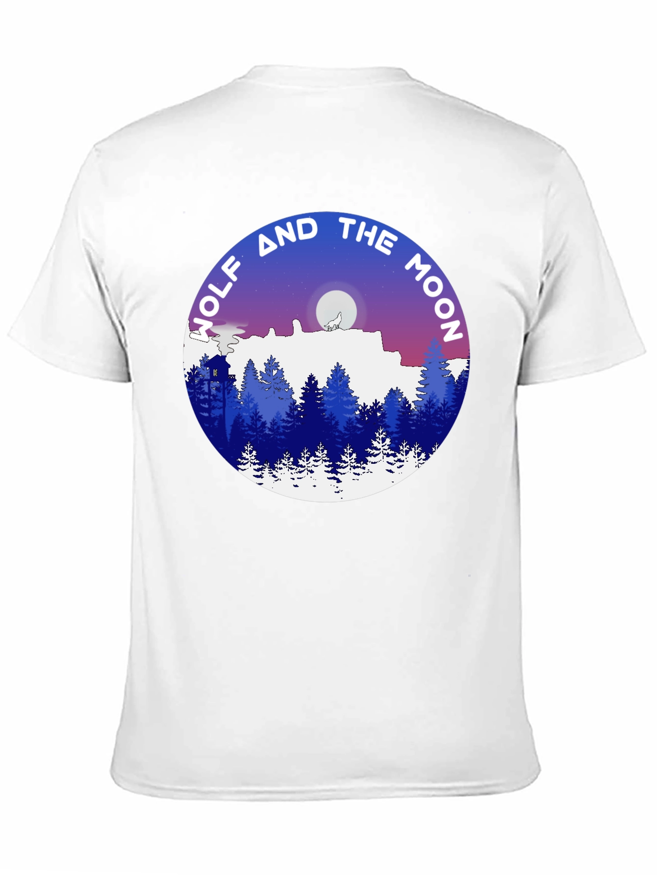 Wolf and the Moon Graphic T-Shirt