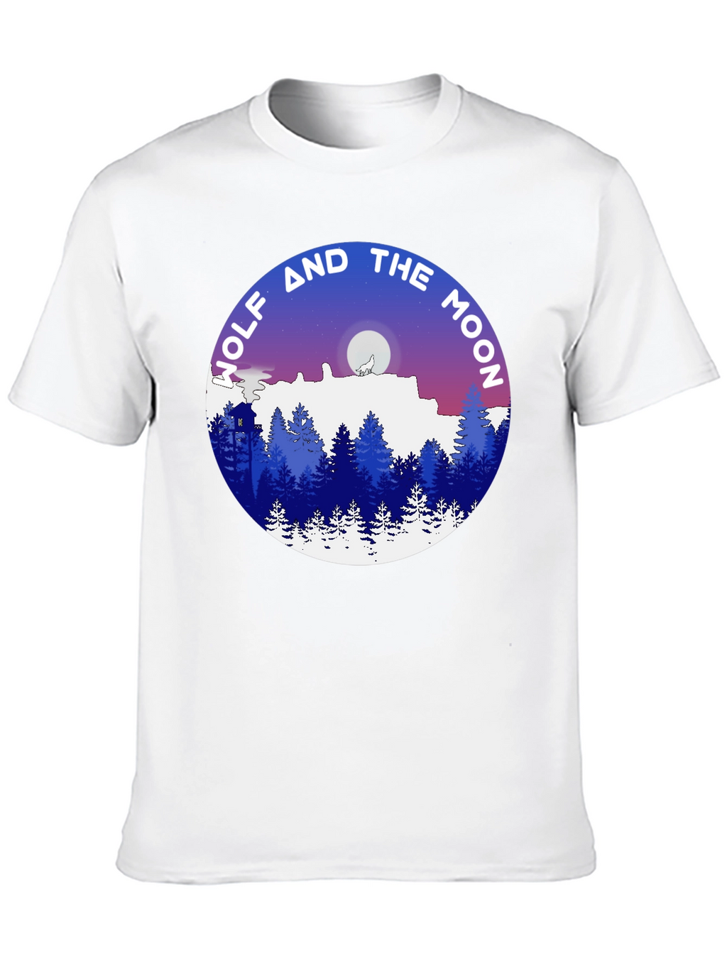 Wolf and the Moon Graphic T-Shirt