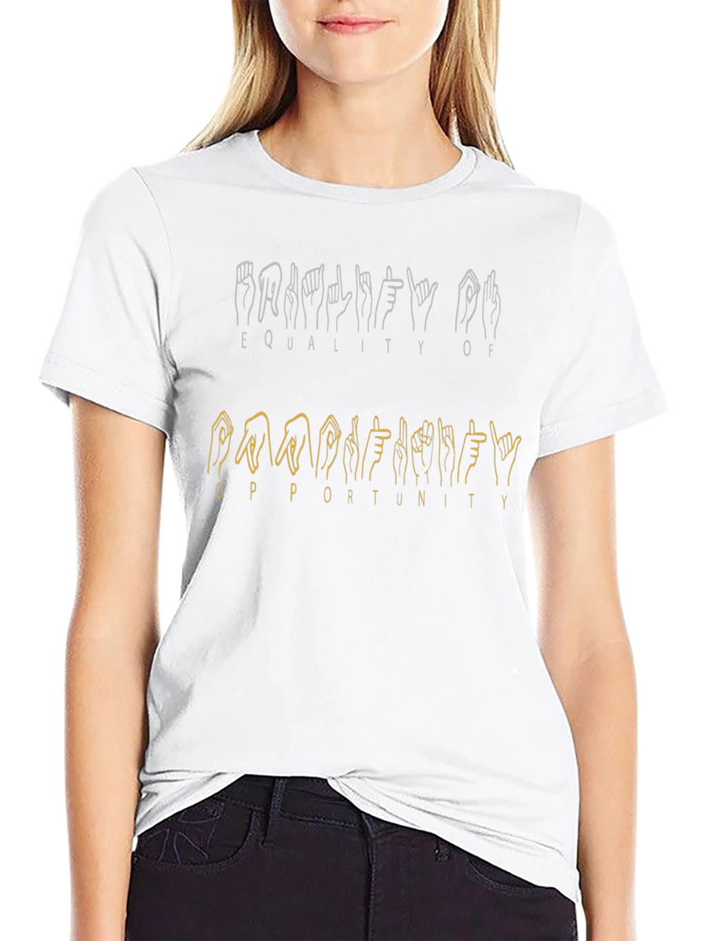 Equality Opportunity Sign Language T-Shirt