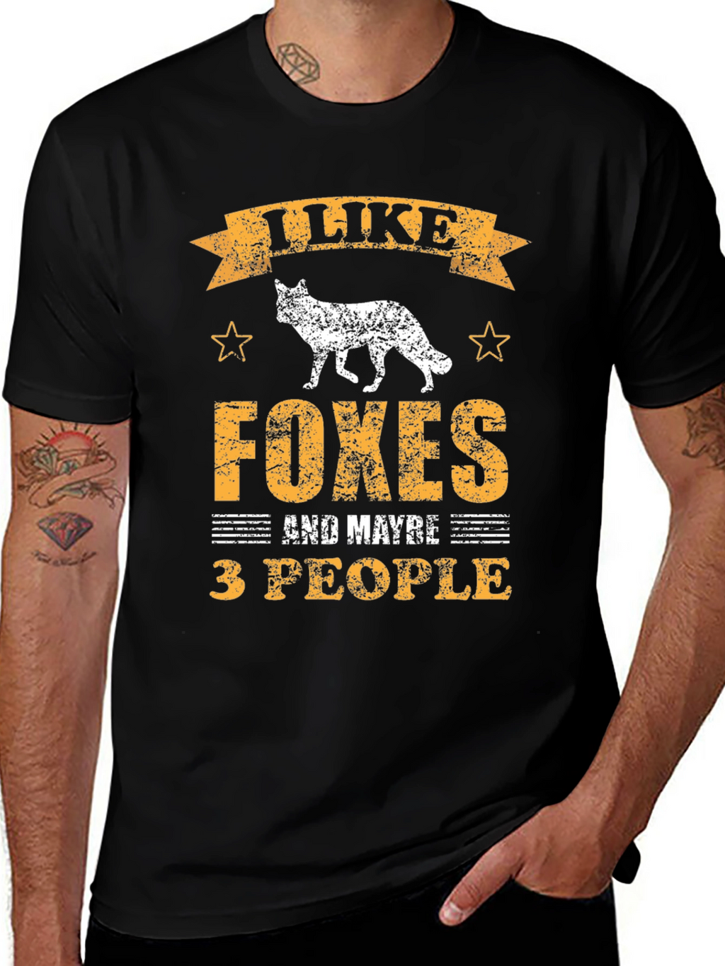 I Like Foxes and Maybe 3 People T-Shirt