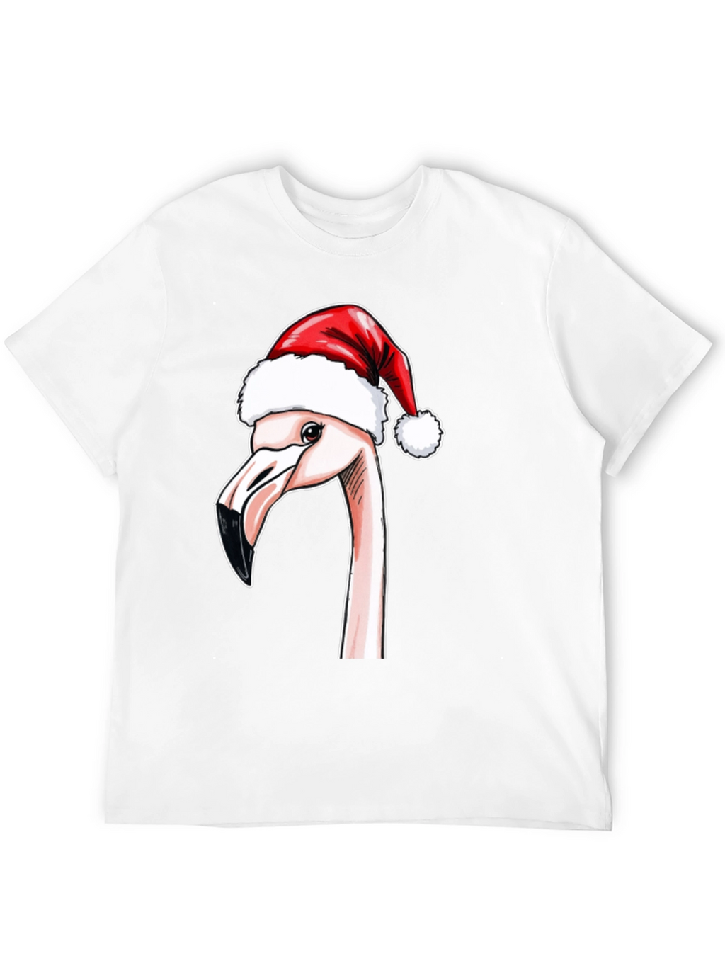 Festive Flamingo T-Shirt - Holiday Cheer