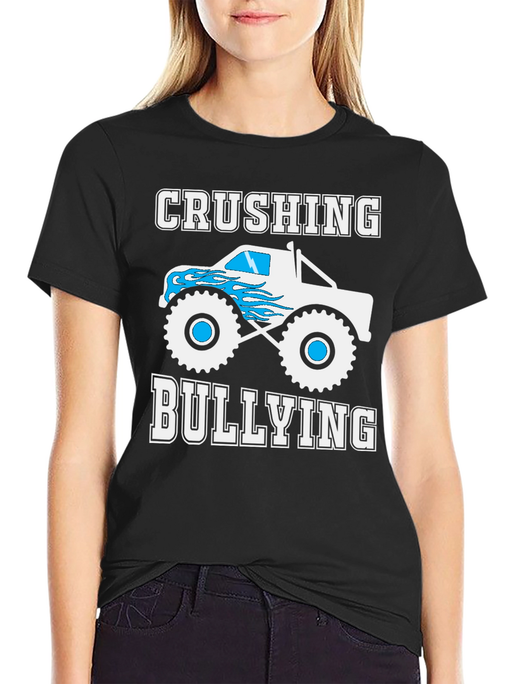Crushing Bullying Monster Truck Graphic T-Shirt