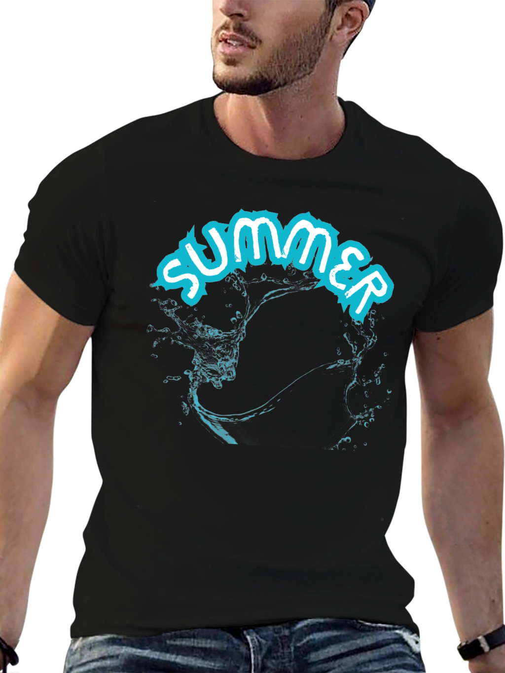 Summer Splash T-Shirt - Cool Water Graphic Tee