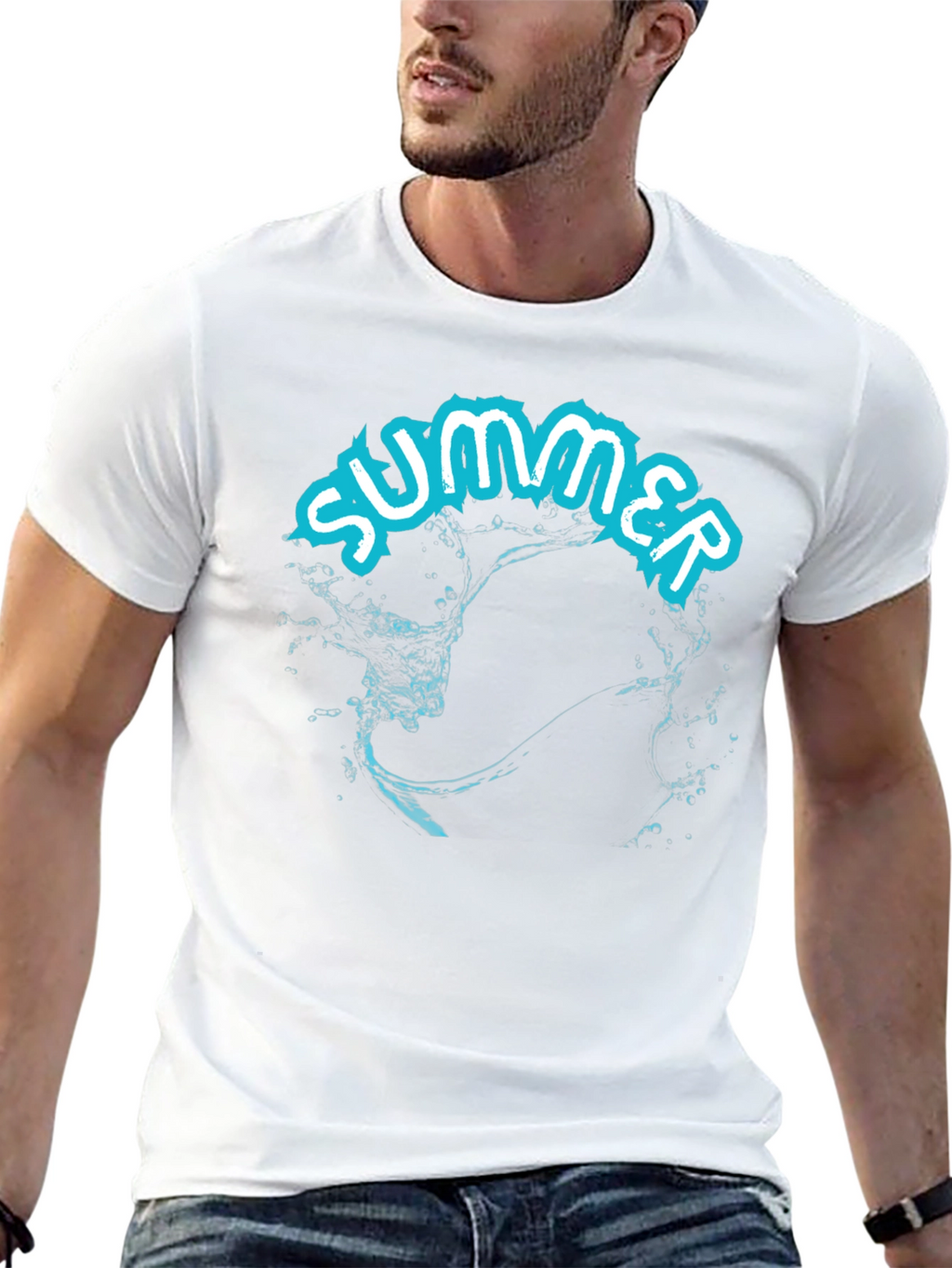 Summer Splash T-Shirt - Cool Water Graphic Tee