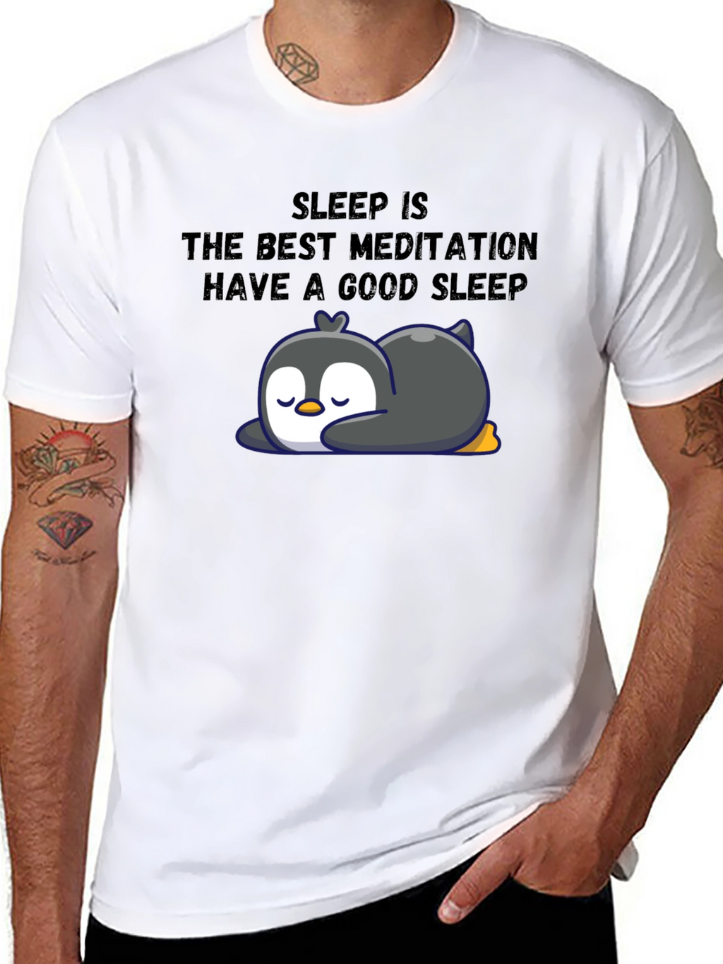 Sleep Meditation Penguin T-Shirt