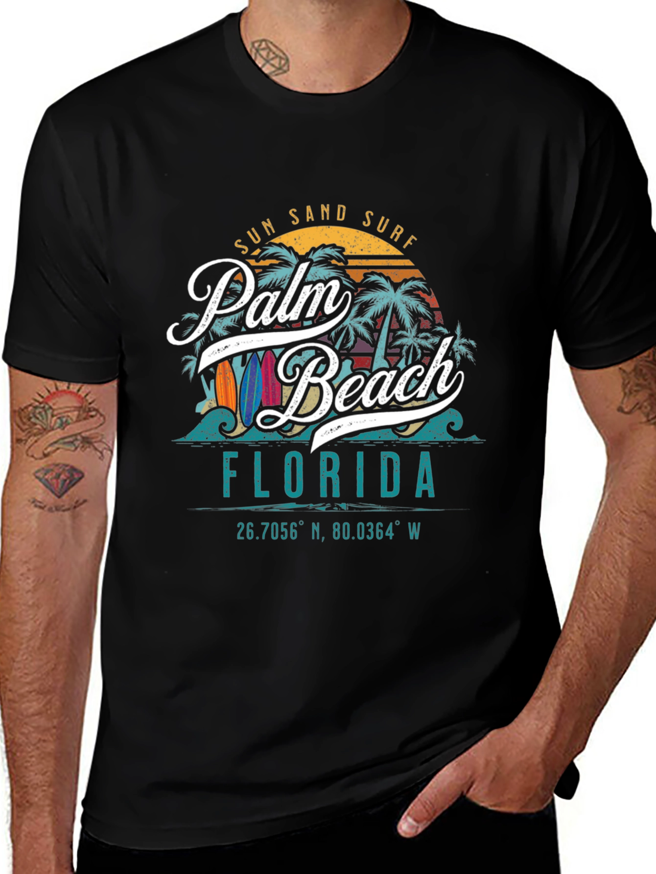 Palm Beach Florida Graphic T-Shirt