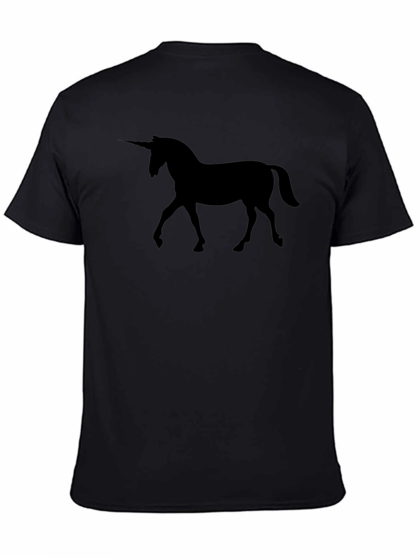 Black Unicorn Silhouette Tee - Mens Graphic T-Shirt