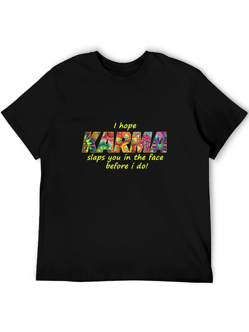 Karma Graphic Black T-Shirt