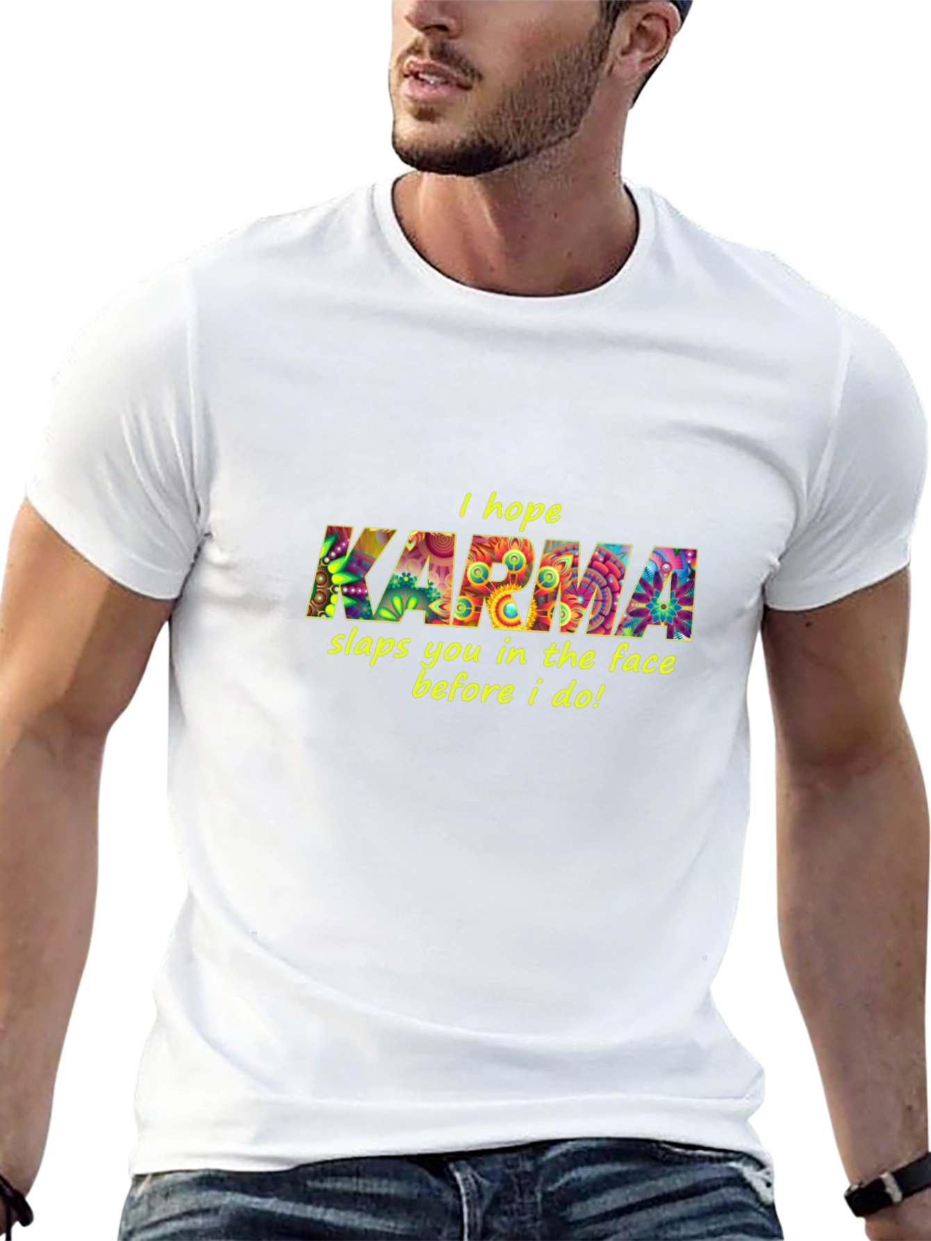 Karma Graphic Black T-Shirt