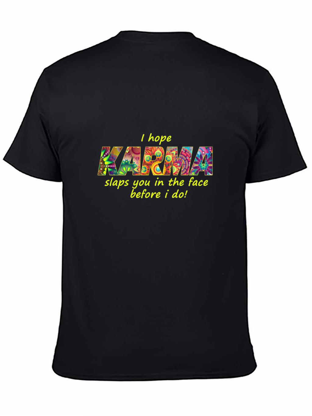 Karma Graphic Black T-Shirt