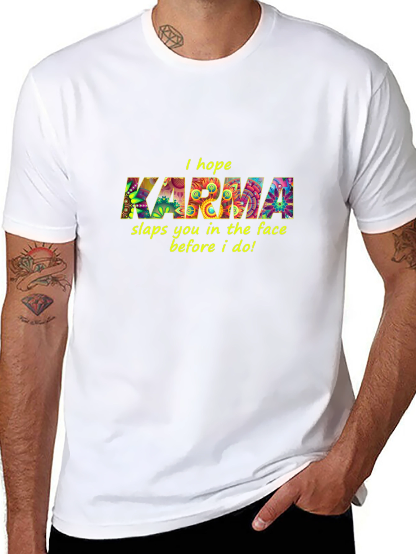 Karma Graphic Black T-Shirt