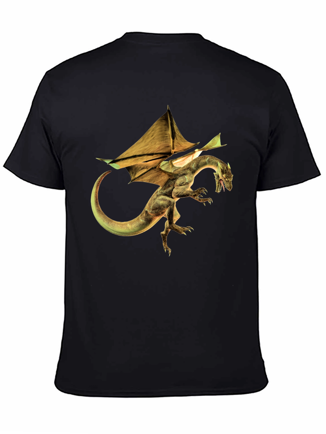 Dragon Graphic Tee - Mens Black T-Shirt