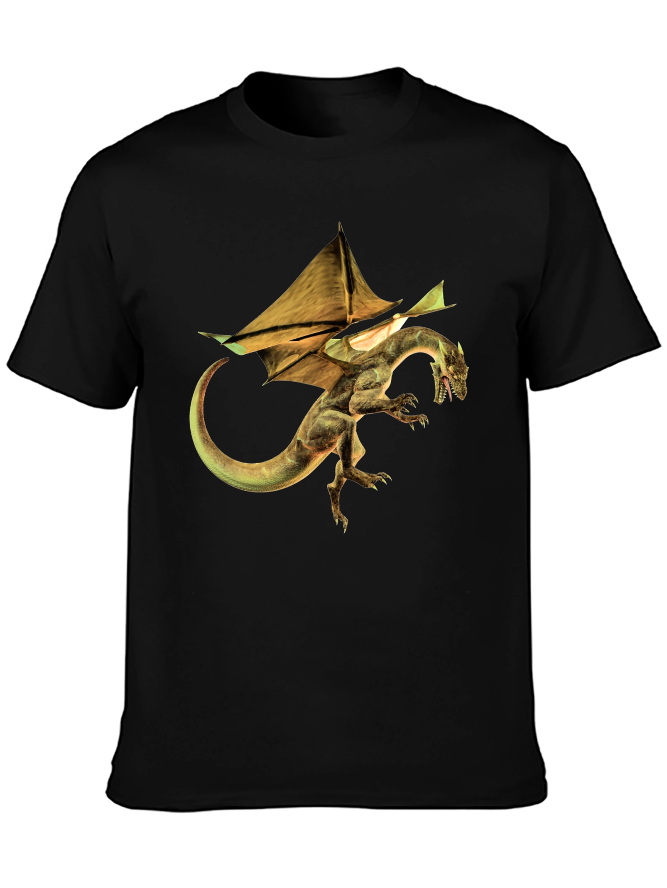 Dragon Graphic Tee - Mens Black T-Shirt