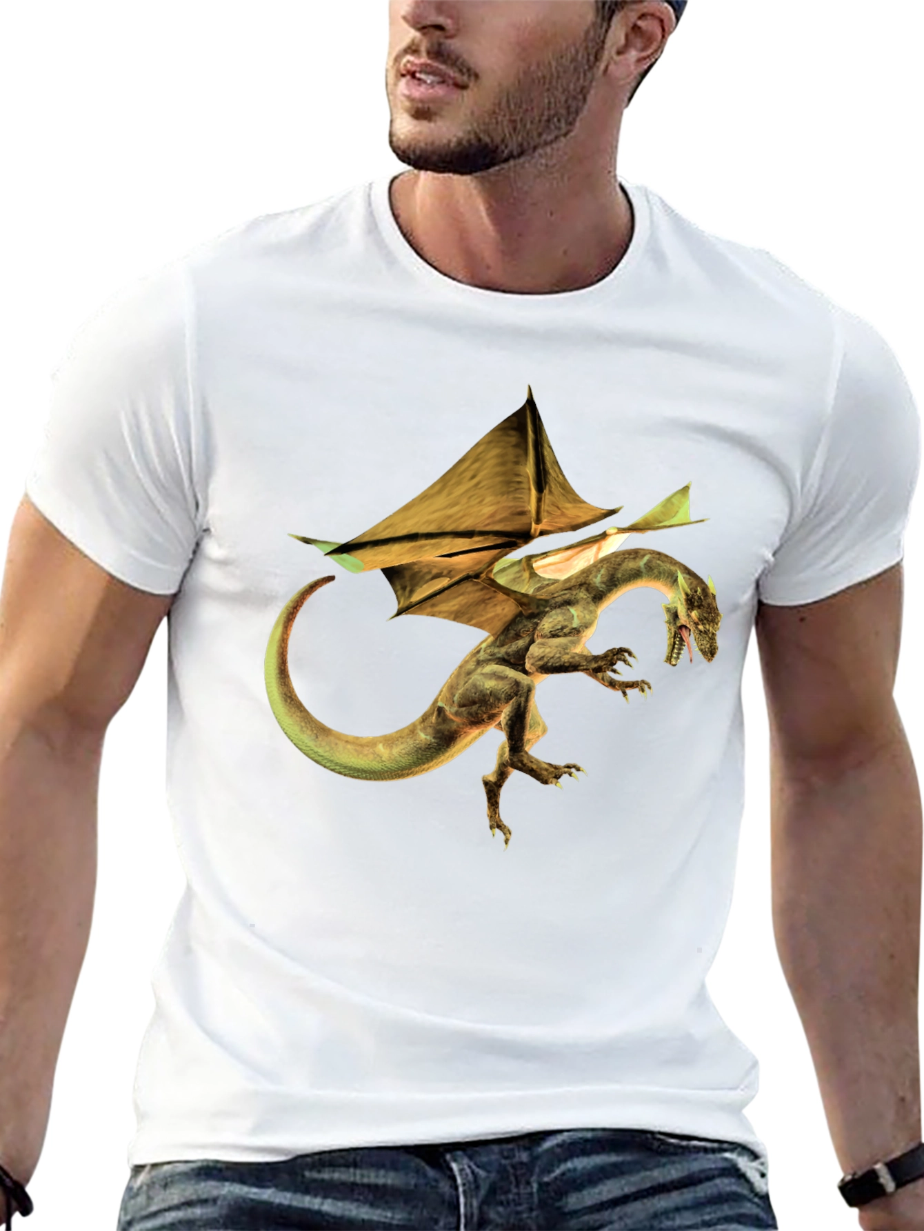 Dragon Graphic Tee - Mens Black T-Shirt