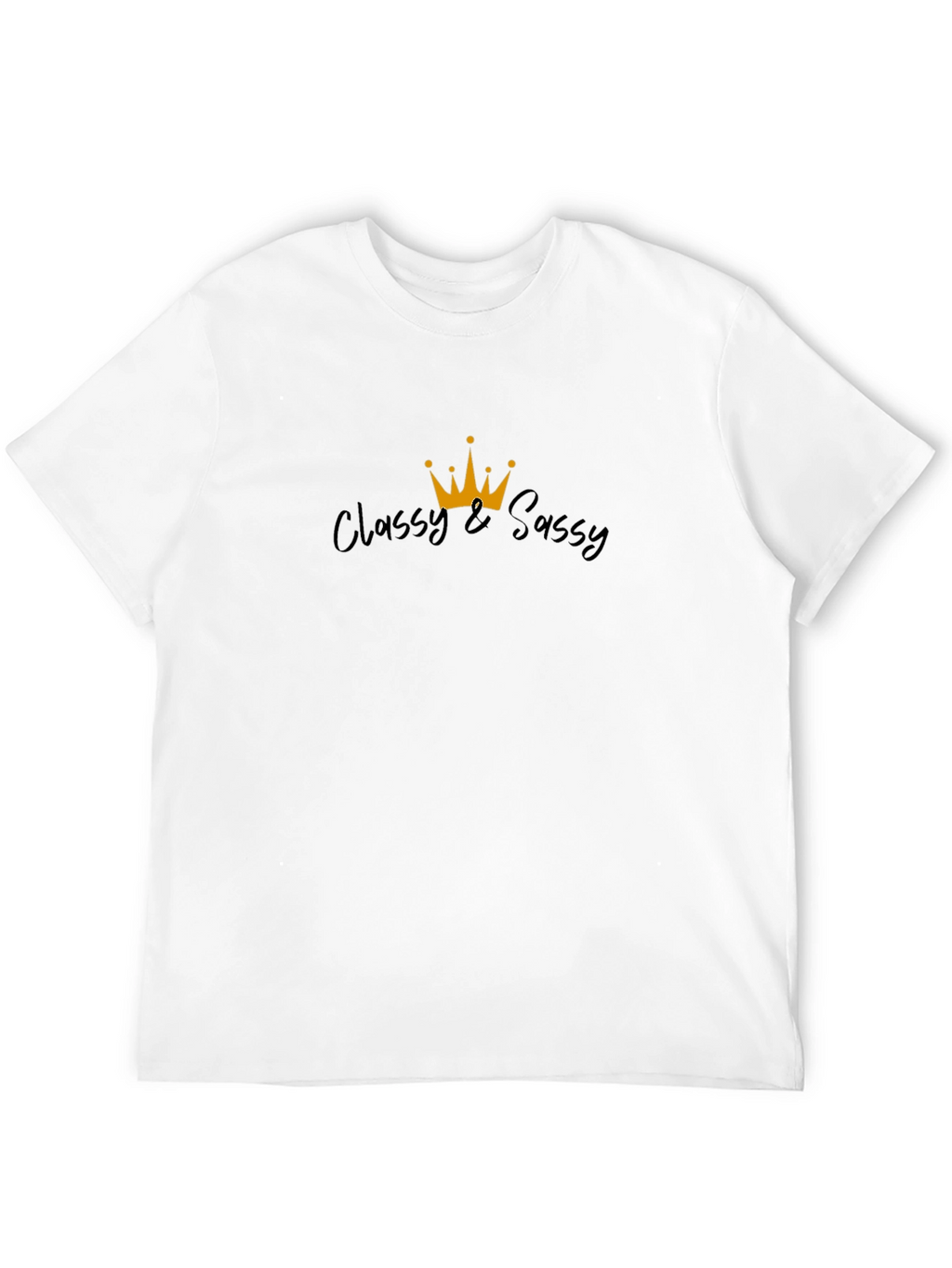 Classy & Sassy Graphic Tee - Black Cotton Blend