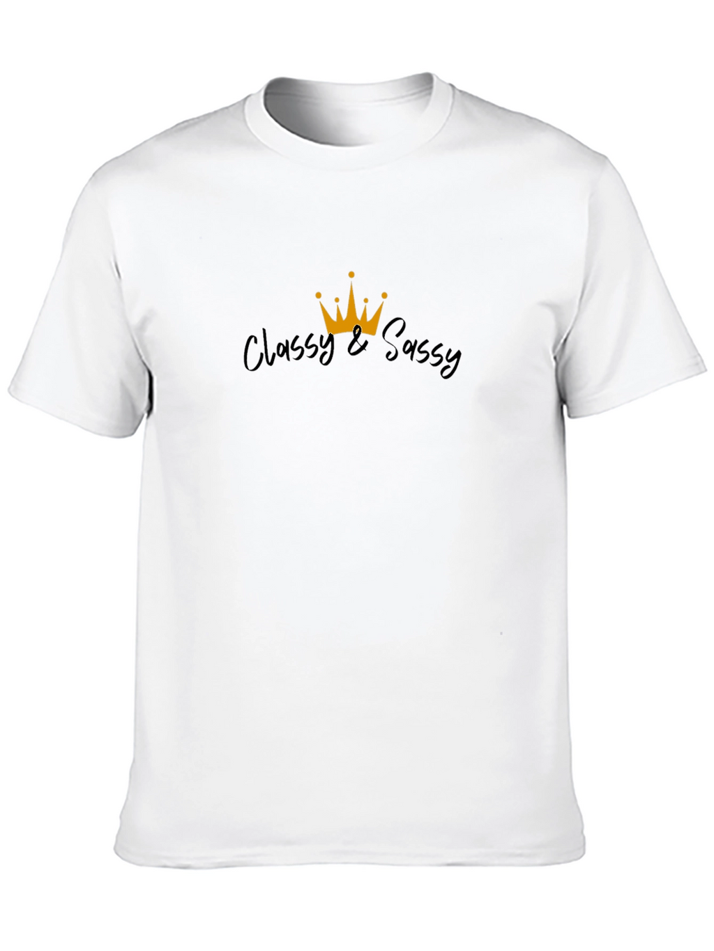 Classy & Sassy Graphic Tee - Black Cotton Blend
