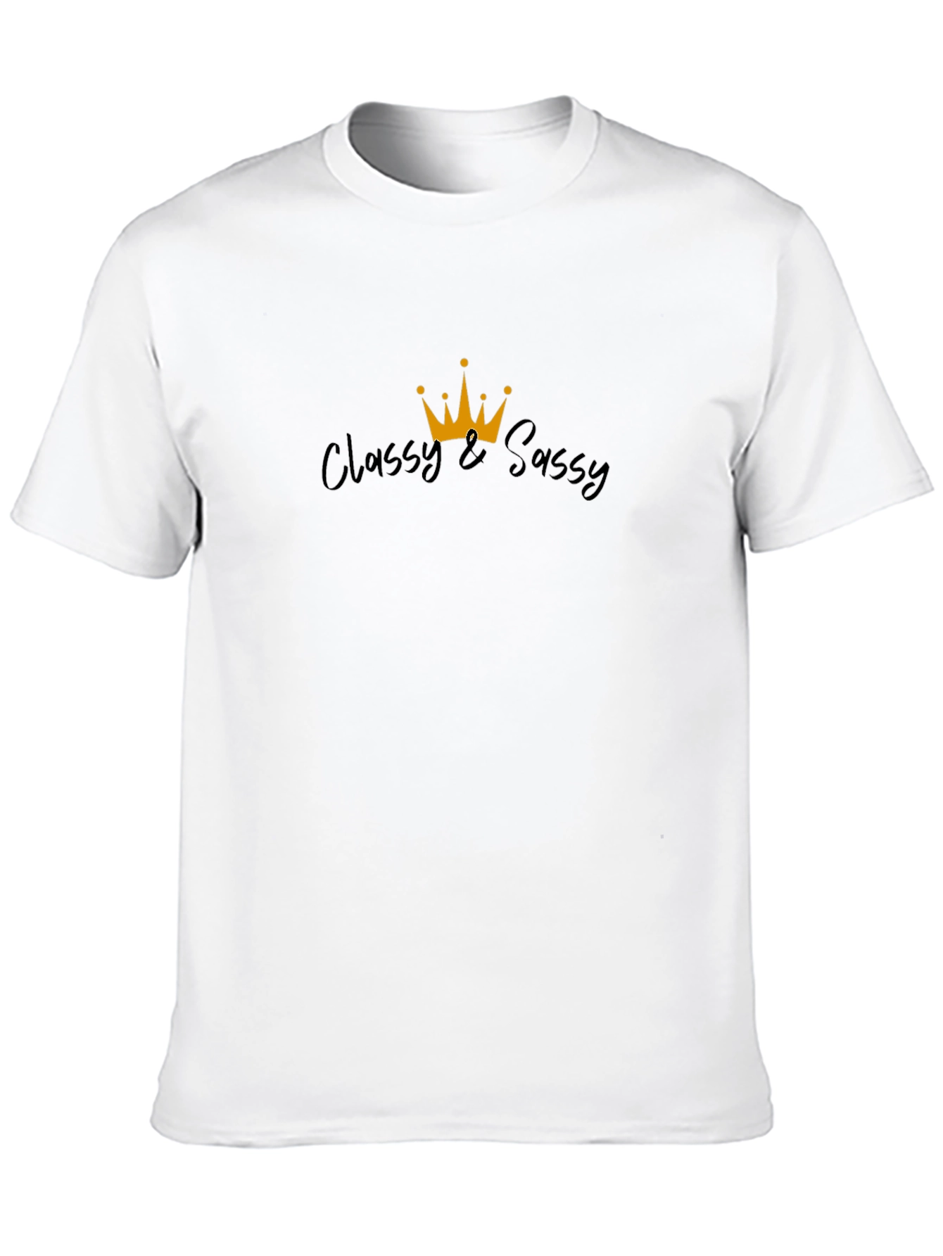 Classy & Sassy Graphic Tee - Black Cotton Blend