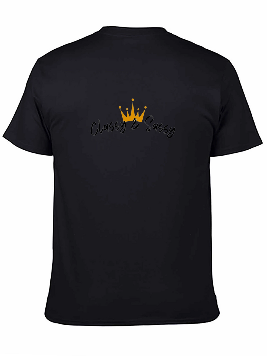 Classy & Sassy Graphic Tee - Black Cotton Blend