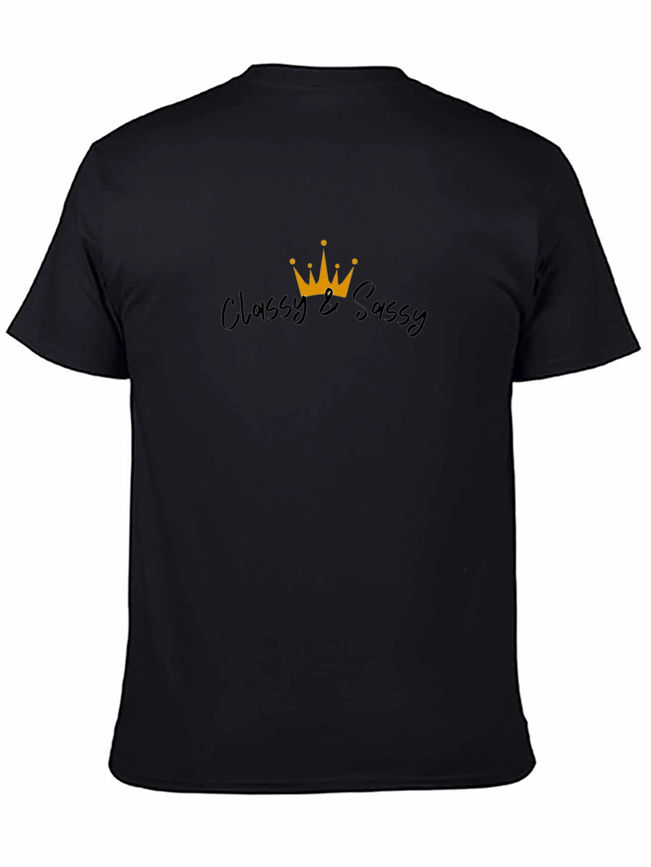 Classy & Sassy Graphic Tee - Black Cotton Blend