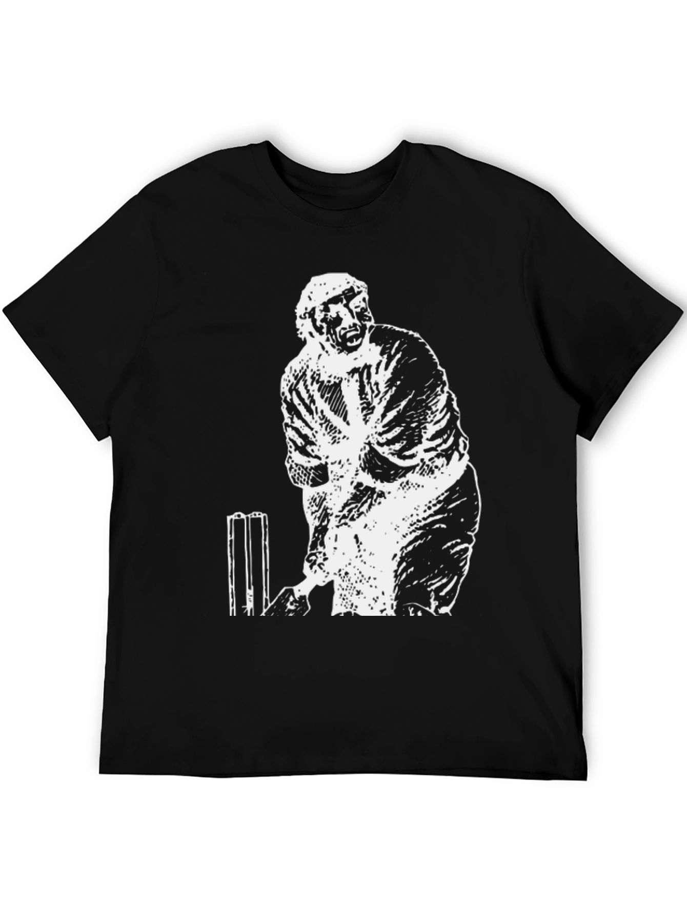 Cricket Player Graphic T-Shirt