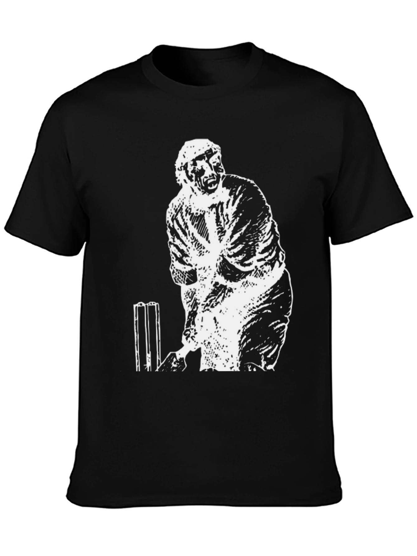 Cricket Player Graphic T-Shirt