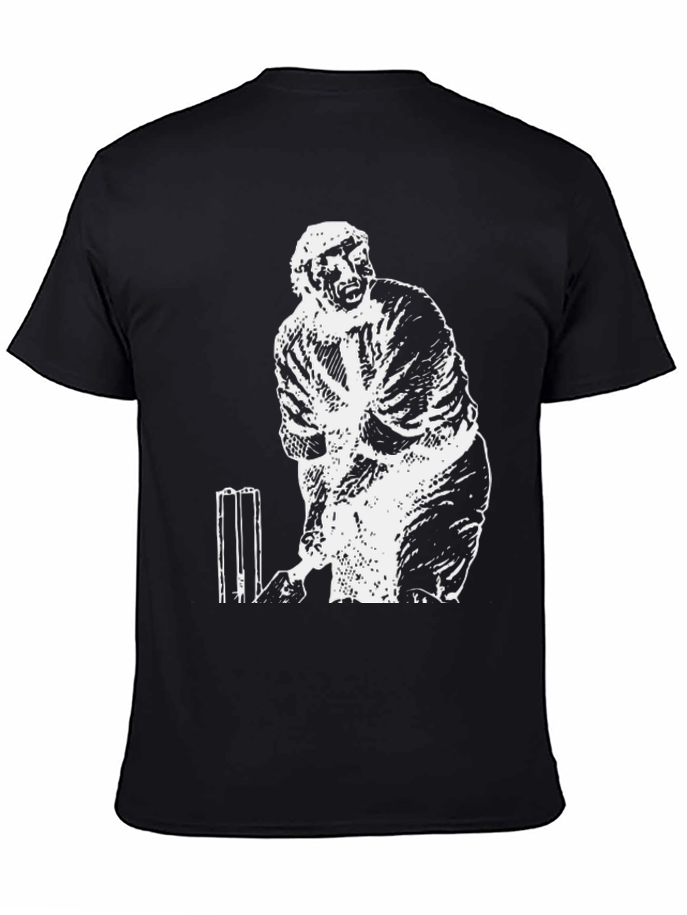 Cricket Player Graphic T-Shirt