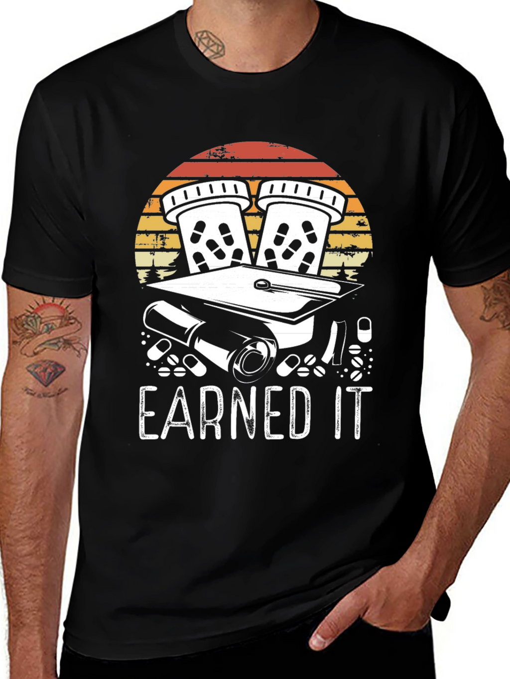 Earned It Graduation T-Shirt - Pharmacy School Gift
