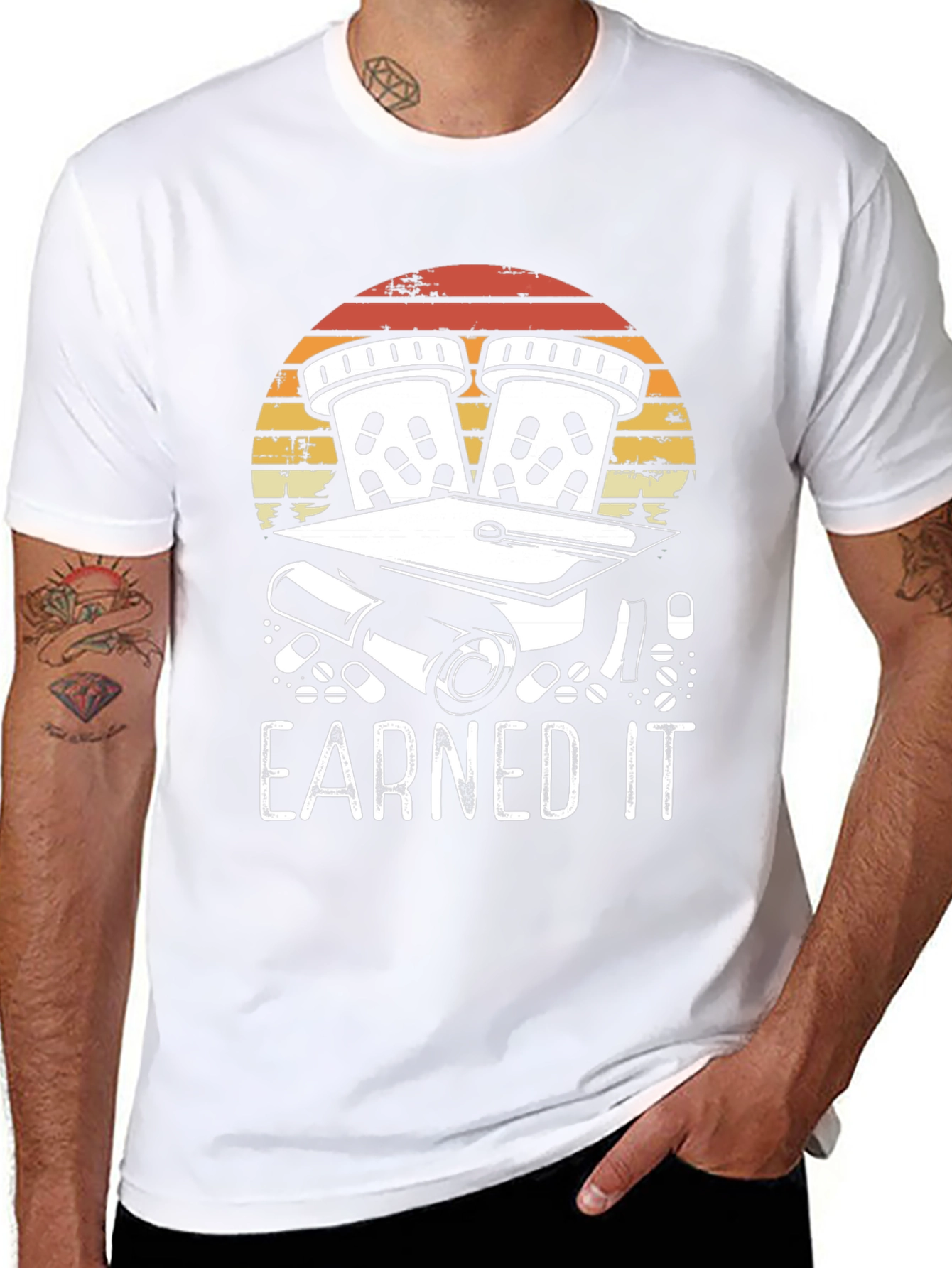 Earned It Graduation T-Shirt - Pharmacy School Gift