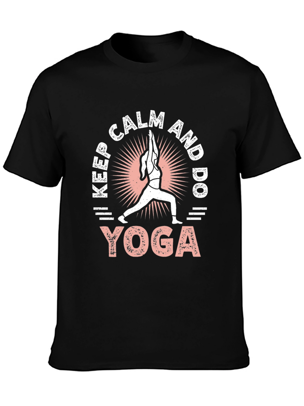 Keep Calm and Do Yoga Black T-Shirt