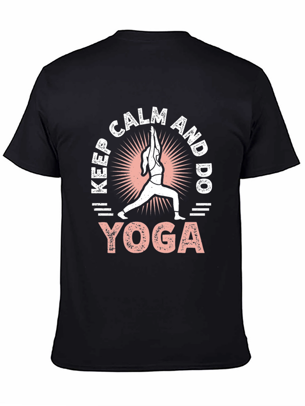 Keep Calm and Do Yoga Black T-Shirt