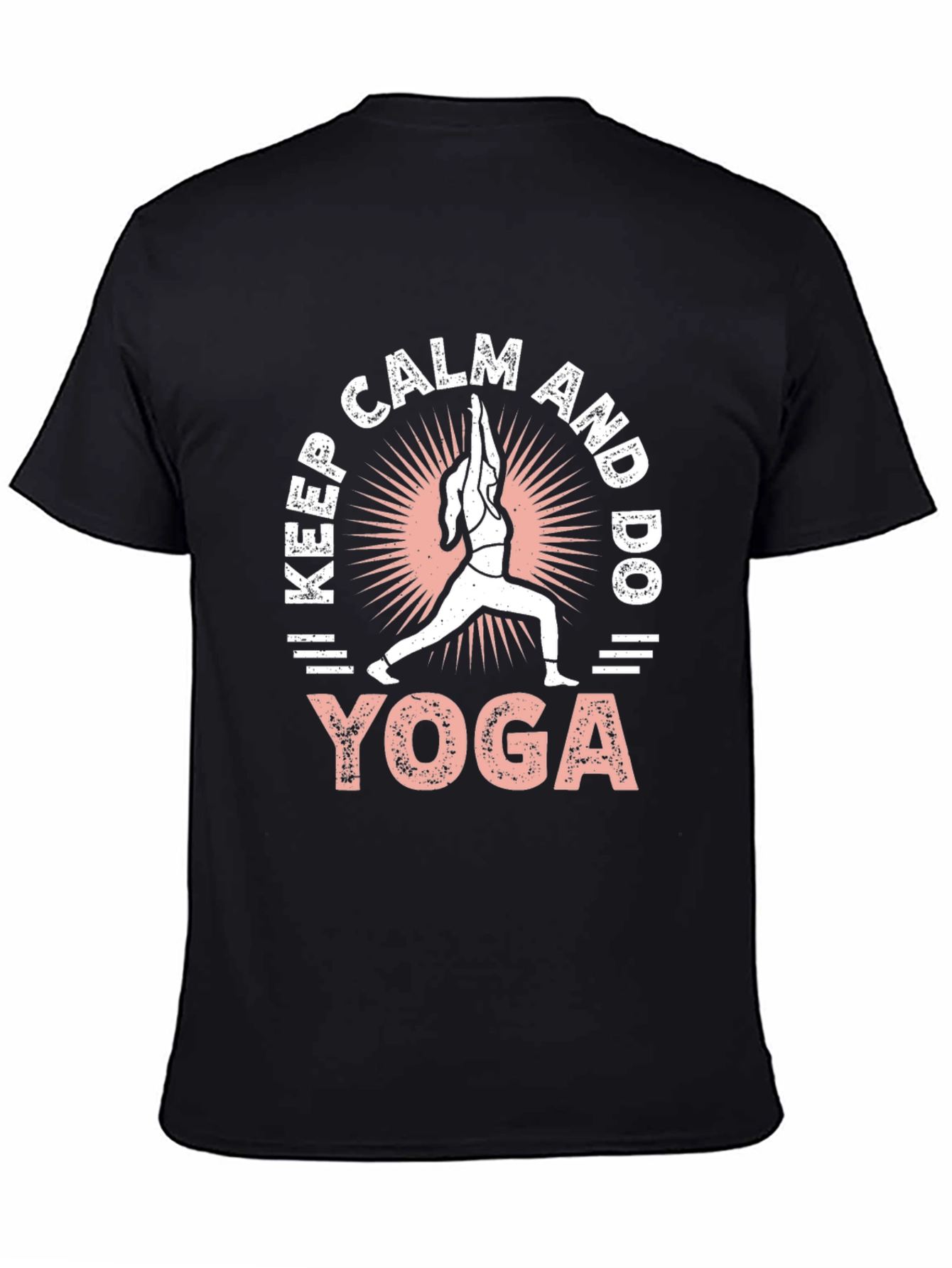 Keep Calm and Do Yoga Black T-Shirt