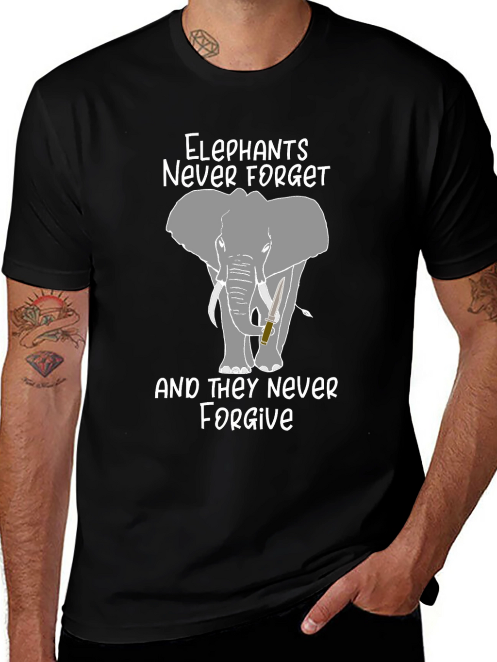 Elephants Never Forget Graphic Tee
