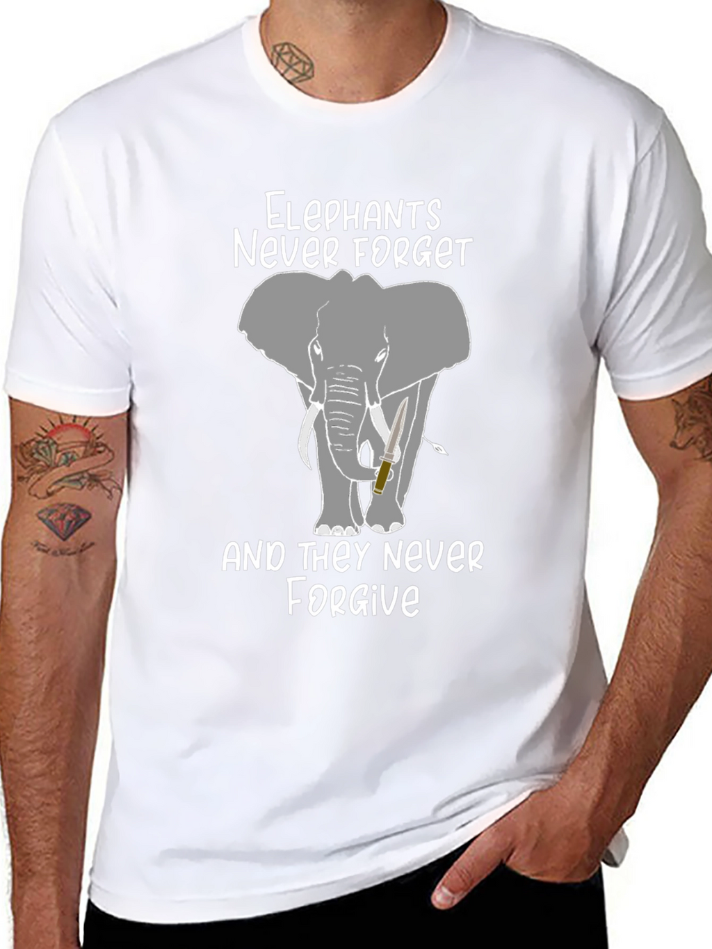 Elephants Never Forget Graphic Tee