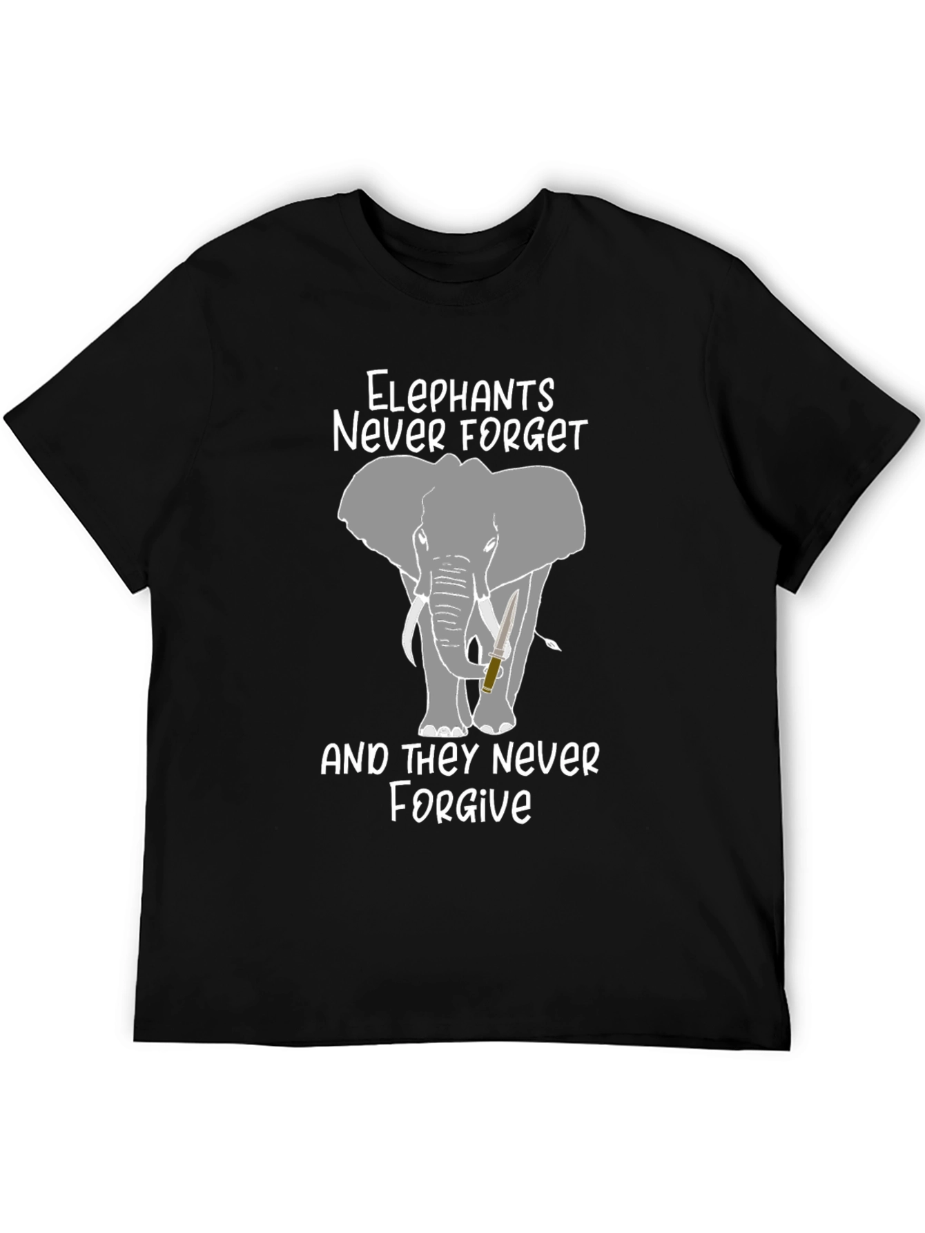 Elephants Never Forget Graphic Tee
