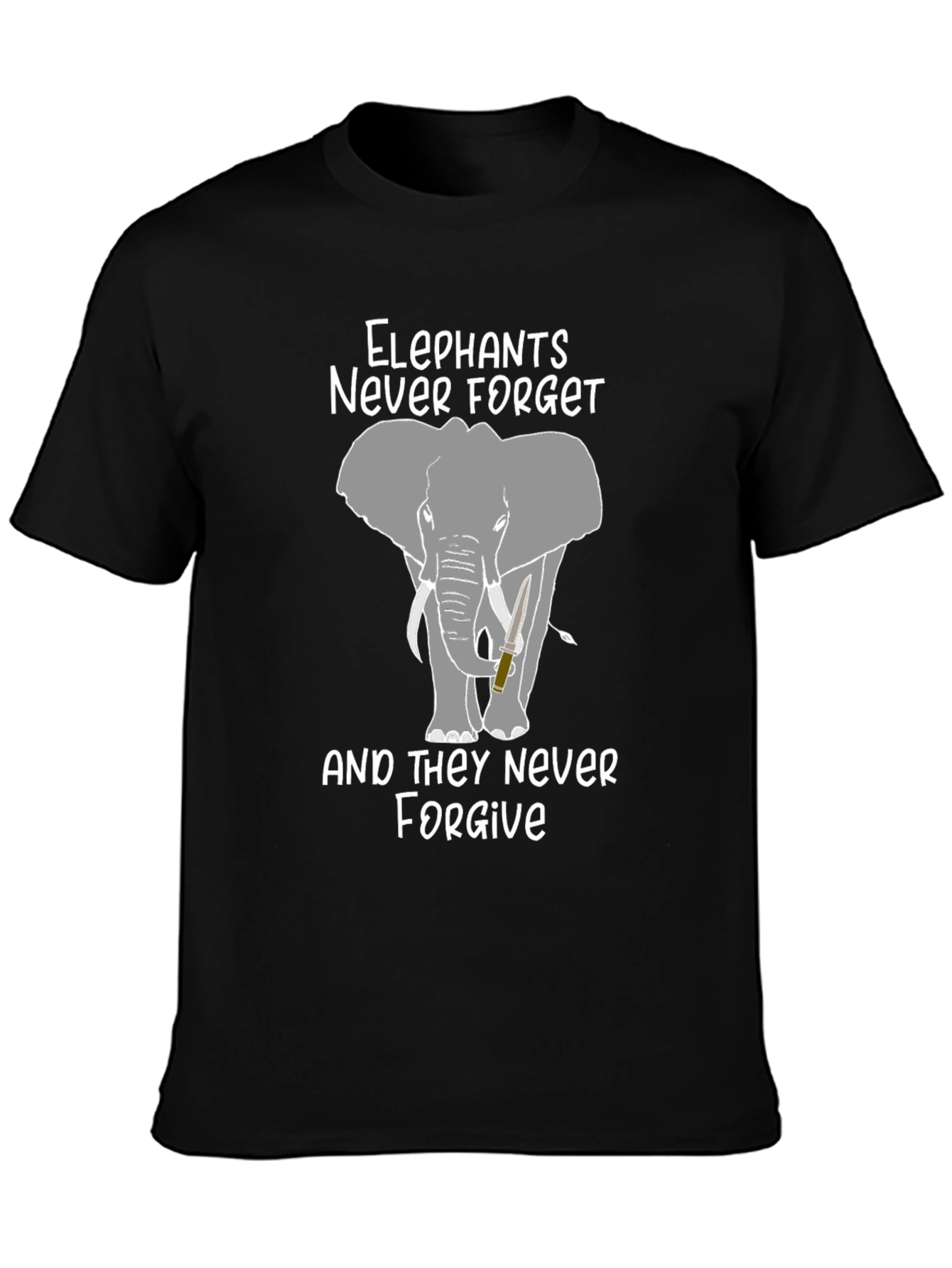 Elephants Never Forget Graphic Tee