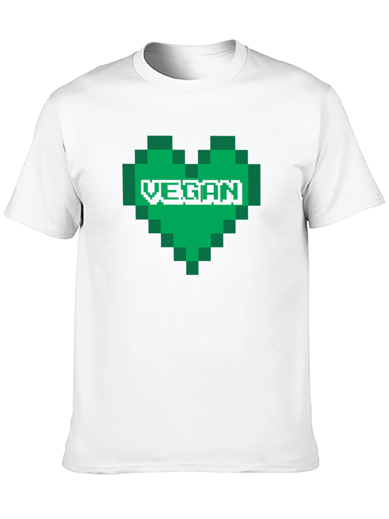 Vegan Pixel Heart T-Shirt