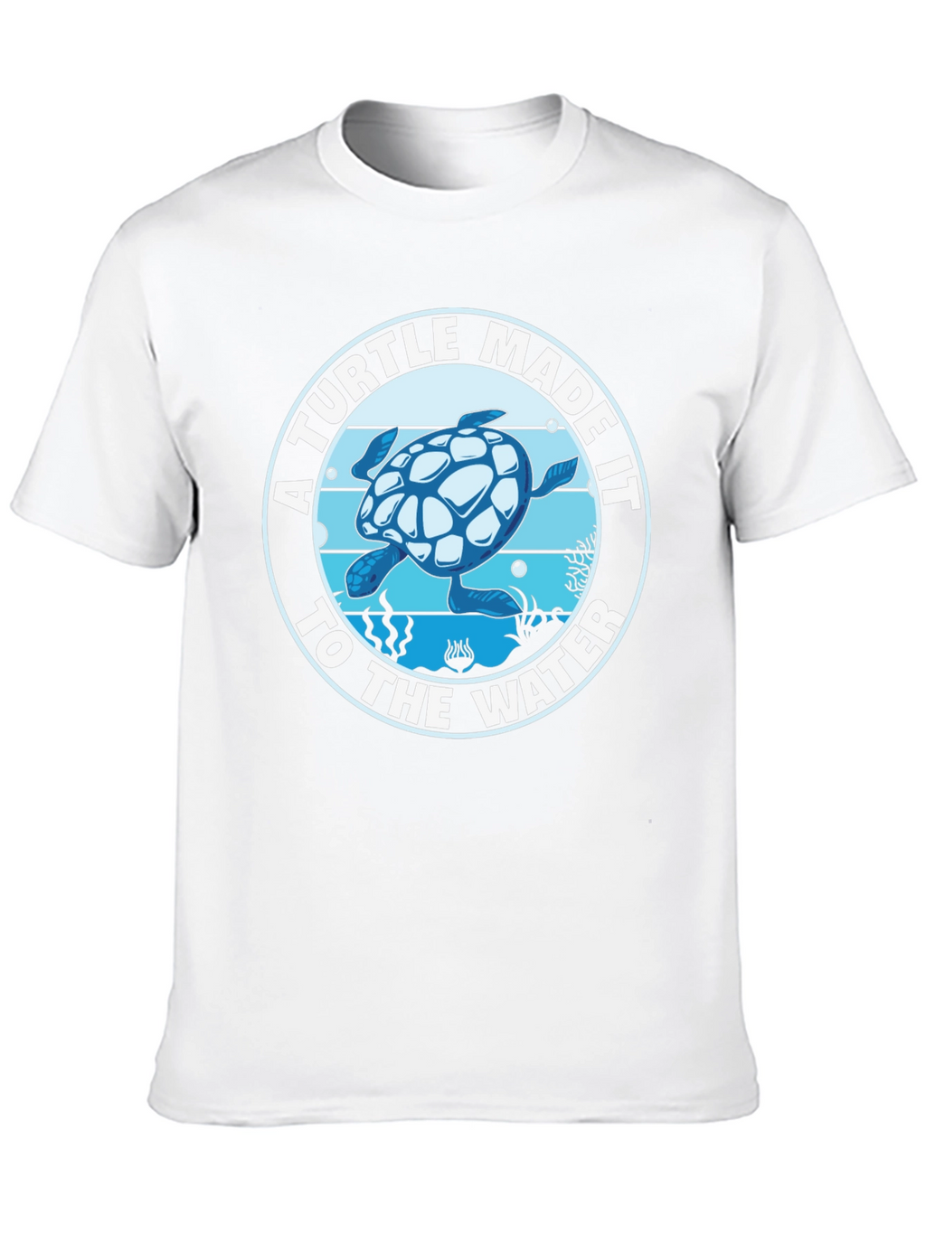 Turtle Made It To The Water Graphic Tee