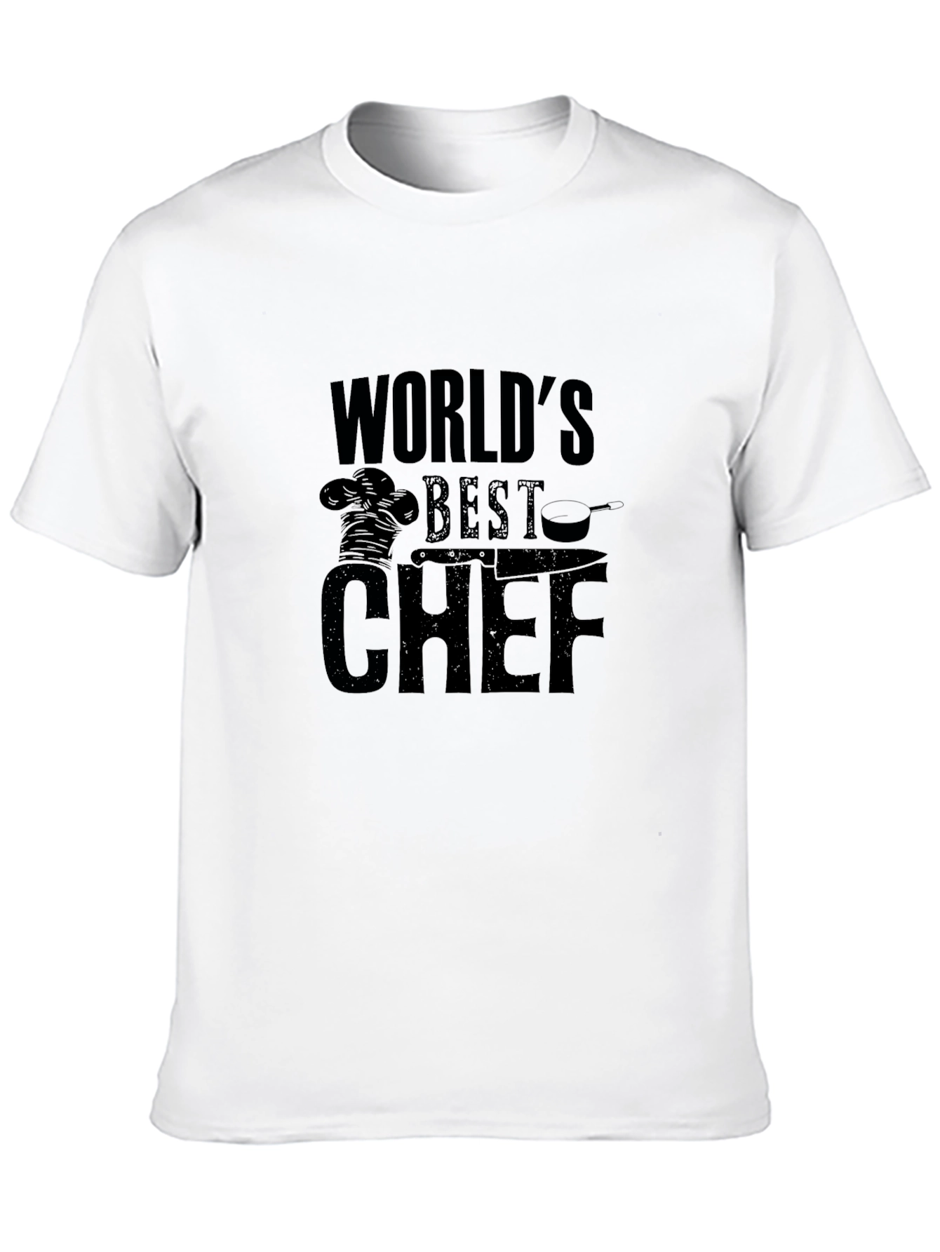 Worlds Best Chef Black Graphic T-Shirt