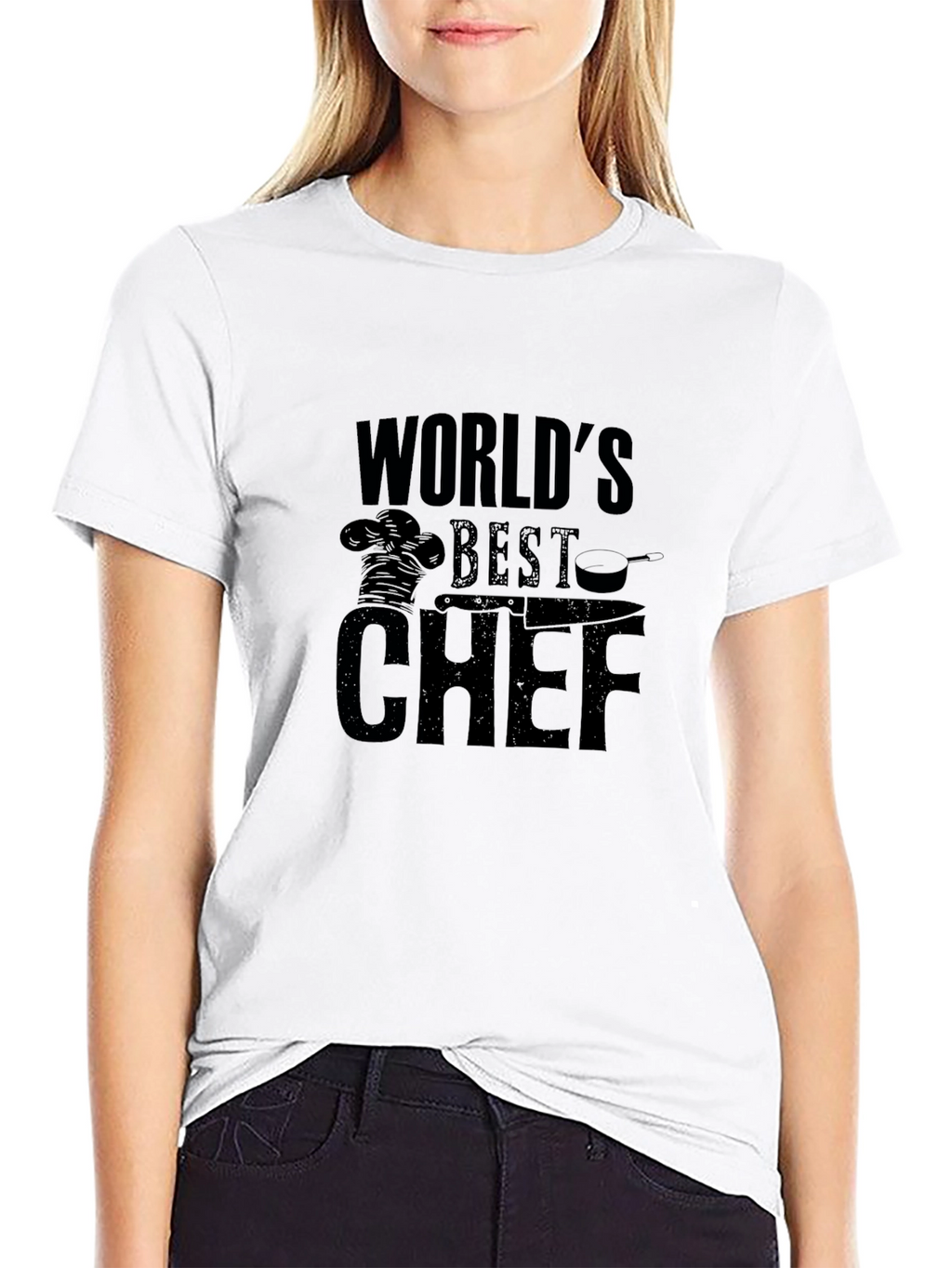 Worlds Best Chef Black Graphic T-Shirt