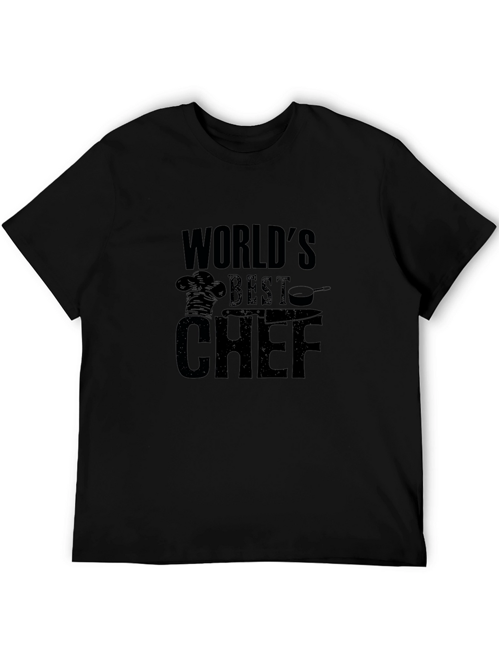 Worlds Best Chef Black Graphic T-Shirt